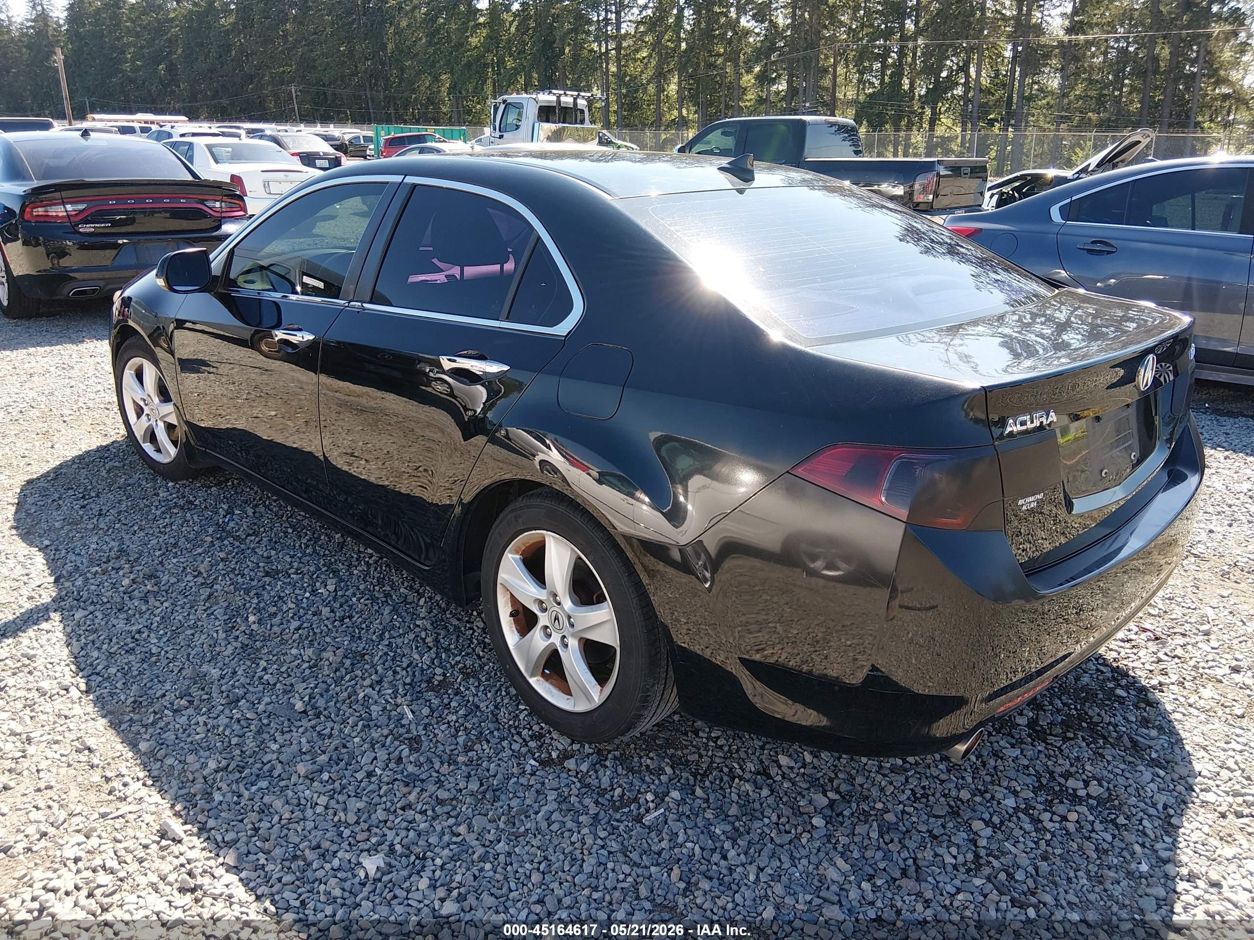 2009 Acura Tsx   Black vin: JH4CU266X9C801473