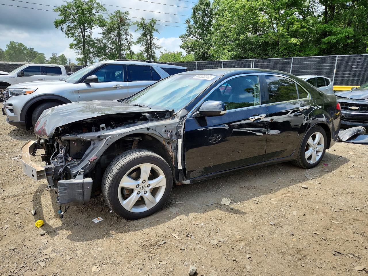 2010 Acura Tsx Black vin: JH4CU2E63AC036855