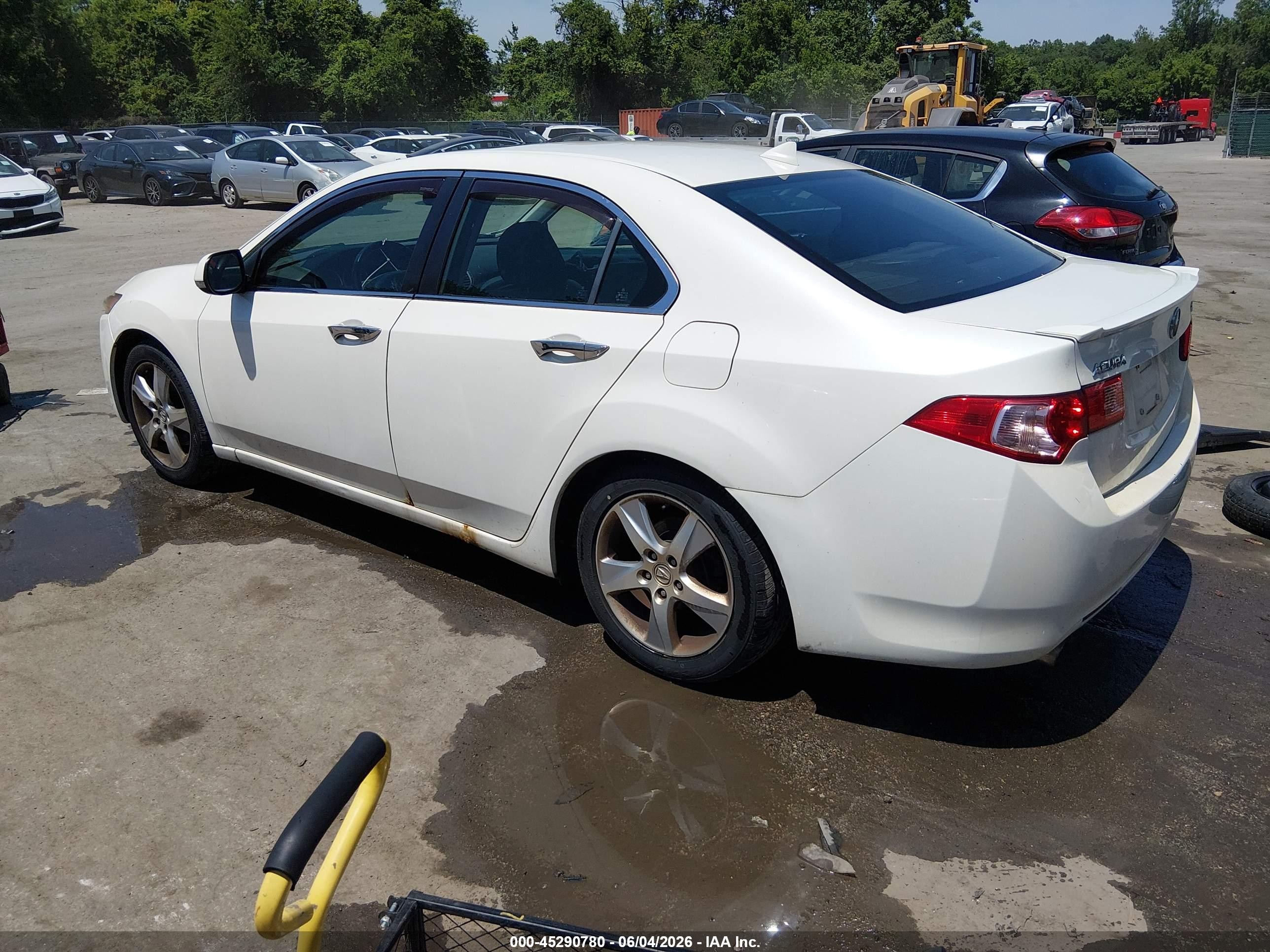 2011 Acura Tsx 2.4 White vin: JH4CU2E66BC008789