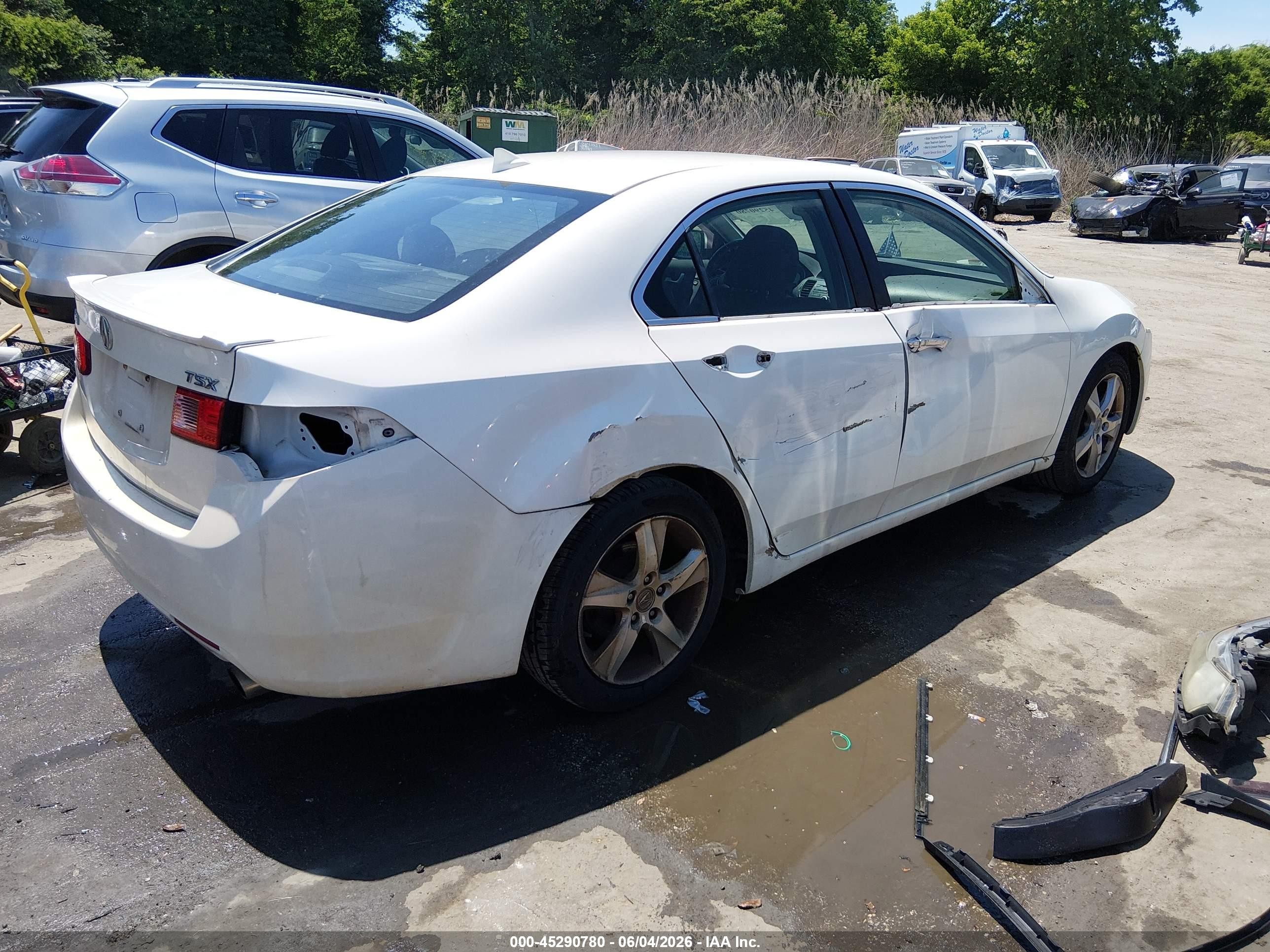 2011 Acura Tsx 2.4 White vin: JH4CU2E66BC008789