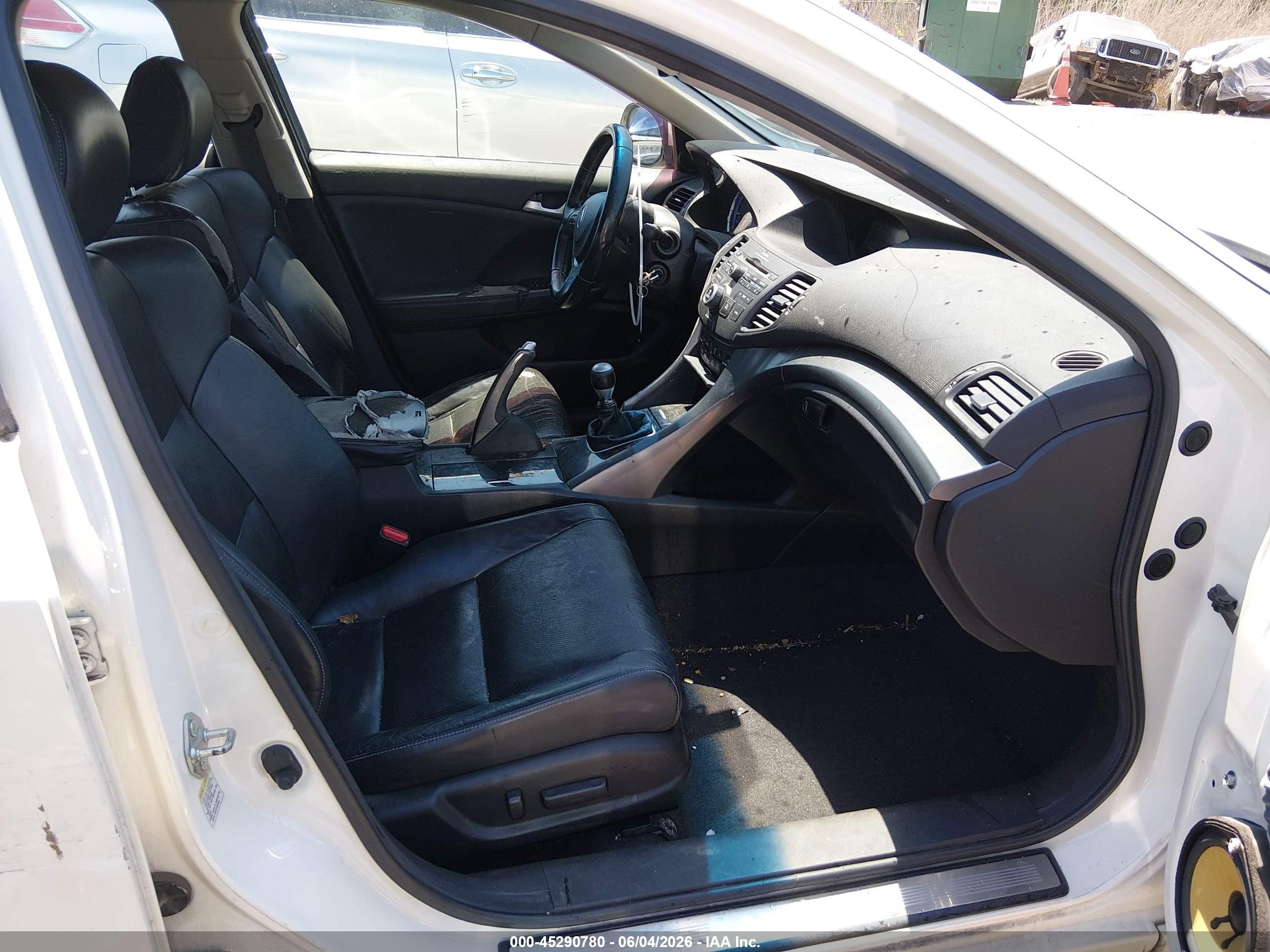 2011 Acura Tsx 2.4 White vin: JH4CU2E66BC008789