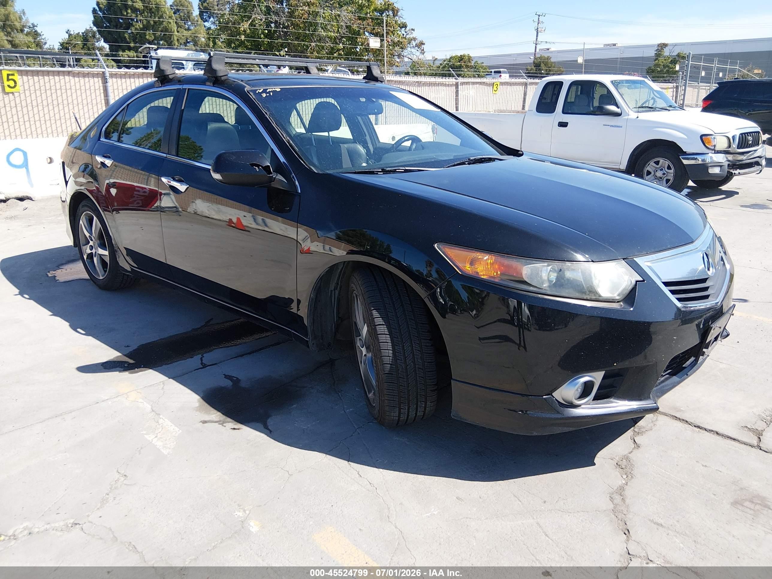 2012 Acura Tsx 2.4 Black vin: JH4CU2E86CC005295