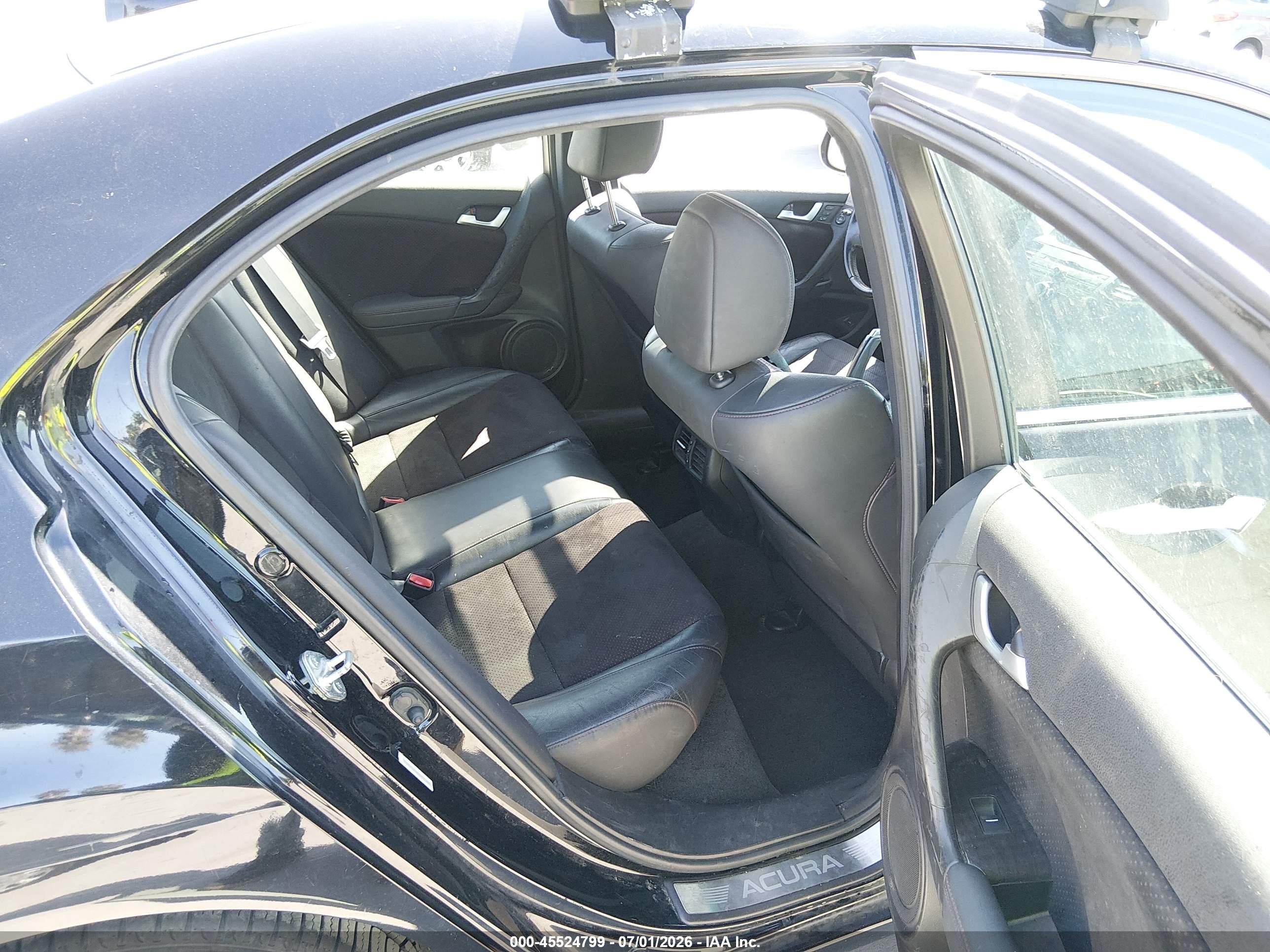 2012 Acura Tsx 2.4 Black vin: JH4CU2E86CC005295