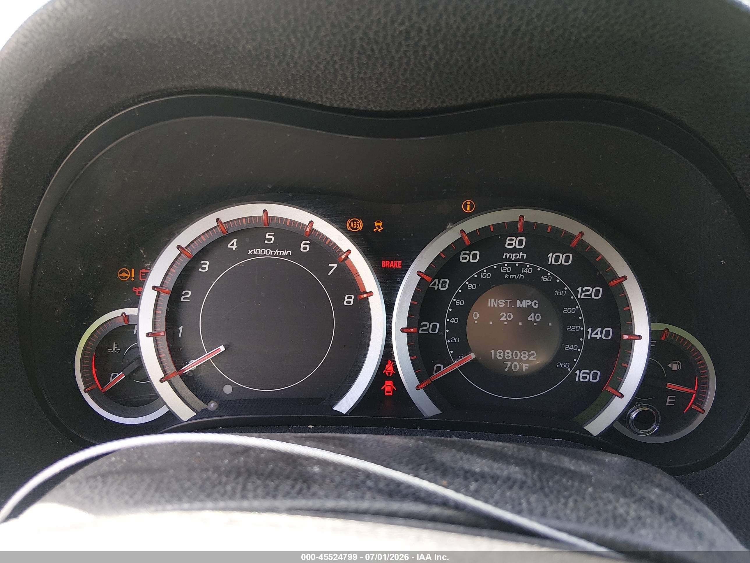 2012 Acura Tsx 2.4 Black vin: JH4CU2E86CC005295