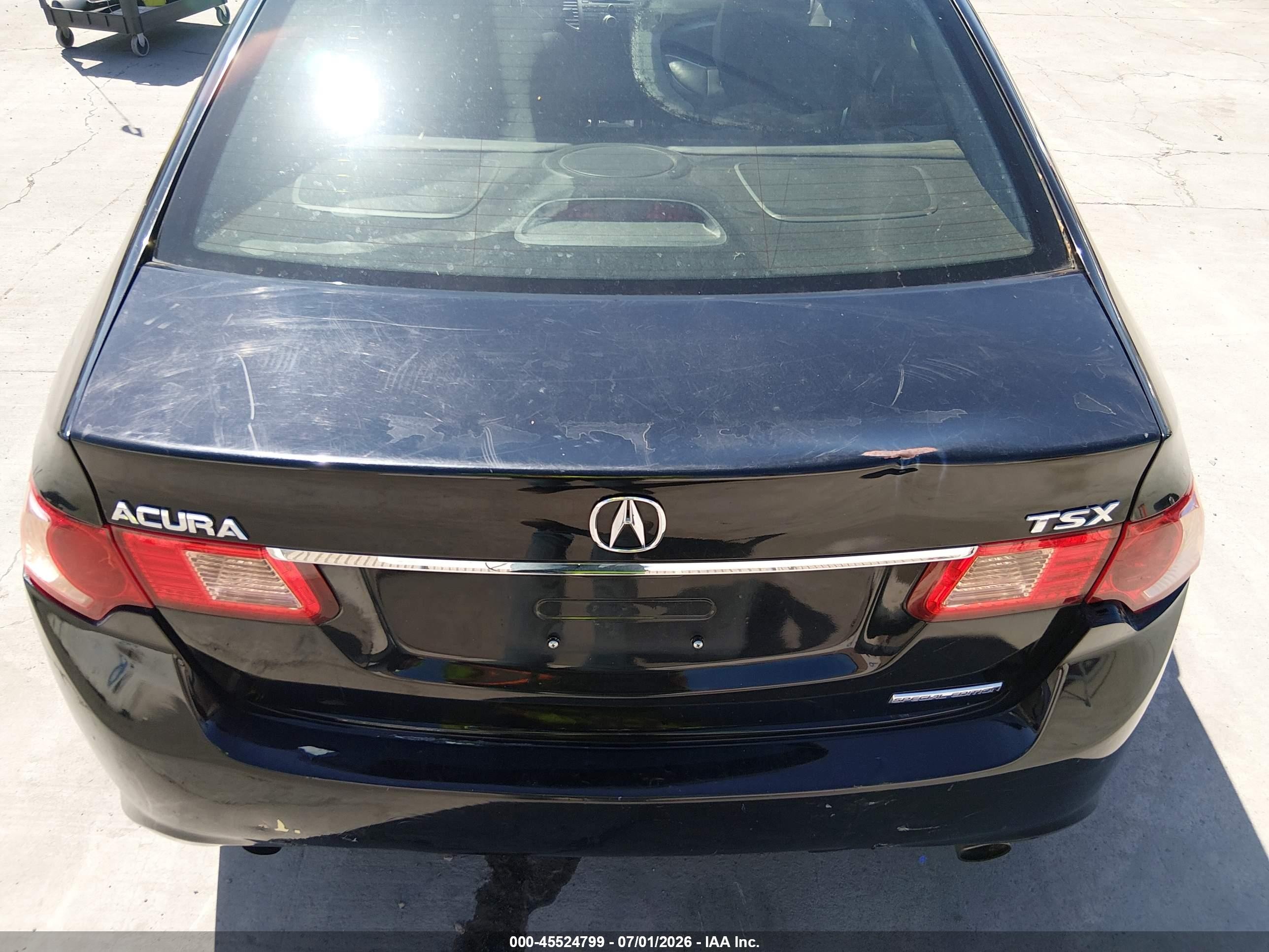 2012 Acura Tsx 2.4 Black vin: JH4CU2E86CC005295
