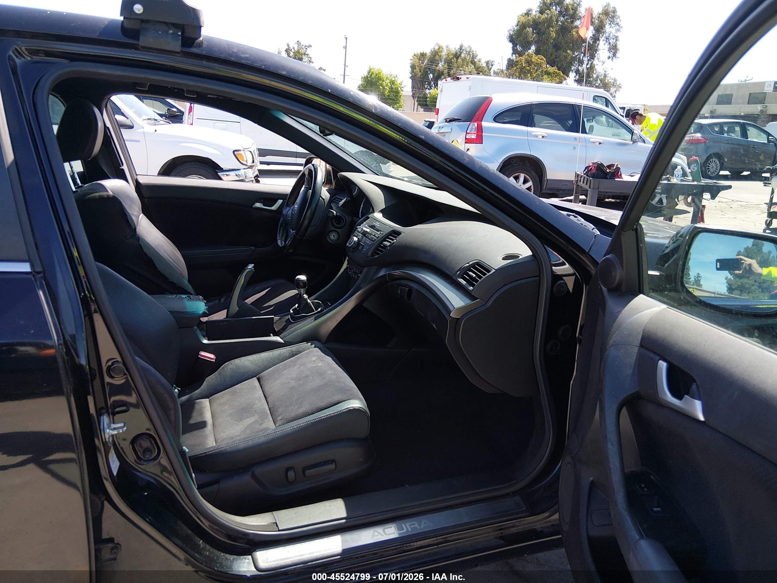 2012 Acura Tsx 2.4 Black vin: JH4CU2E86CC005295