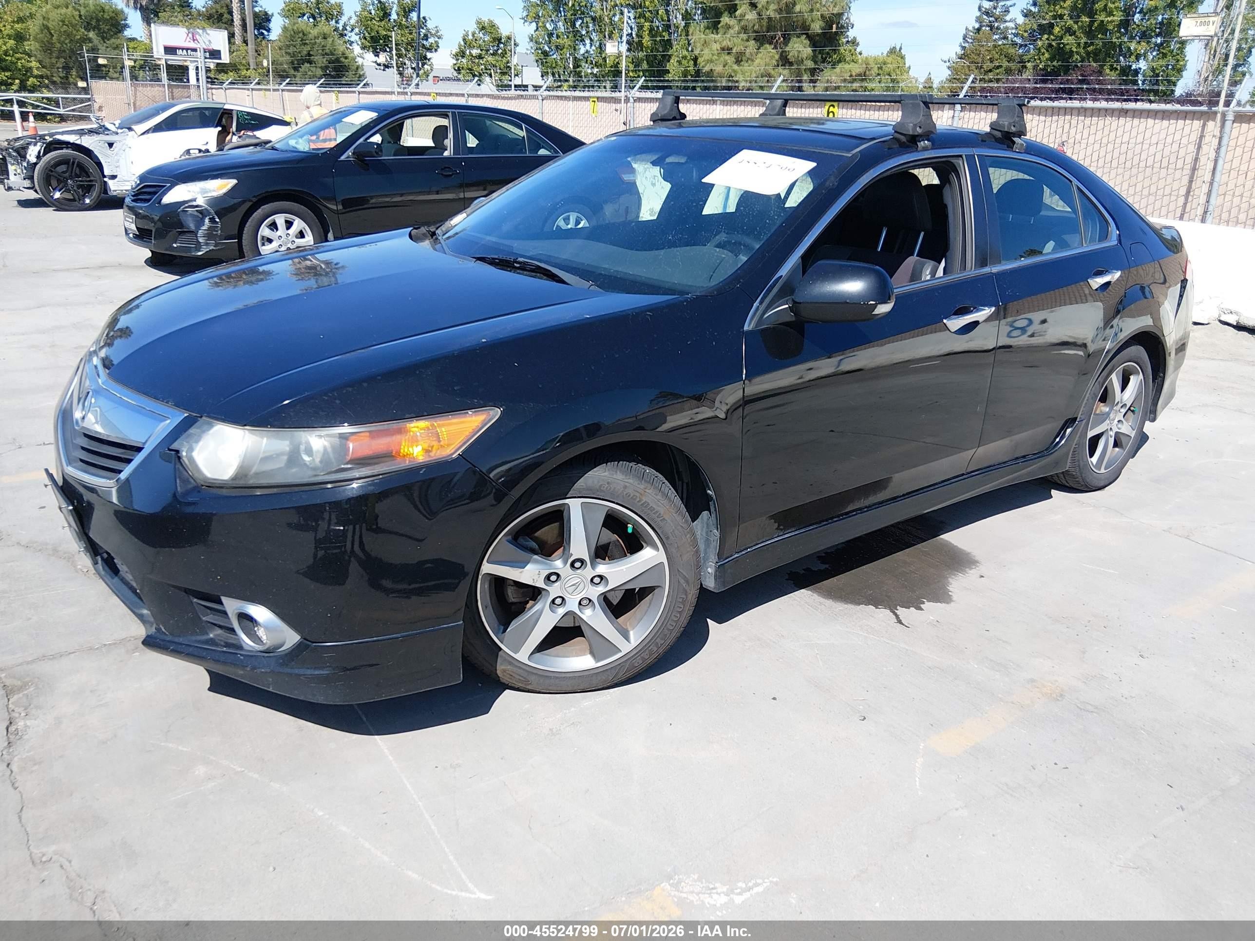 2012 Acura Tsx 2.4 Black vin: JH4CU2E86CC005295