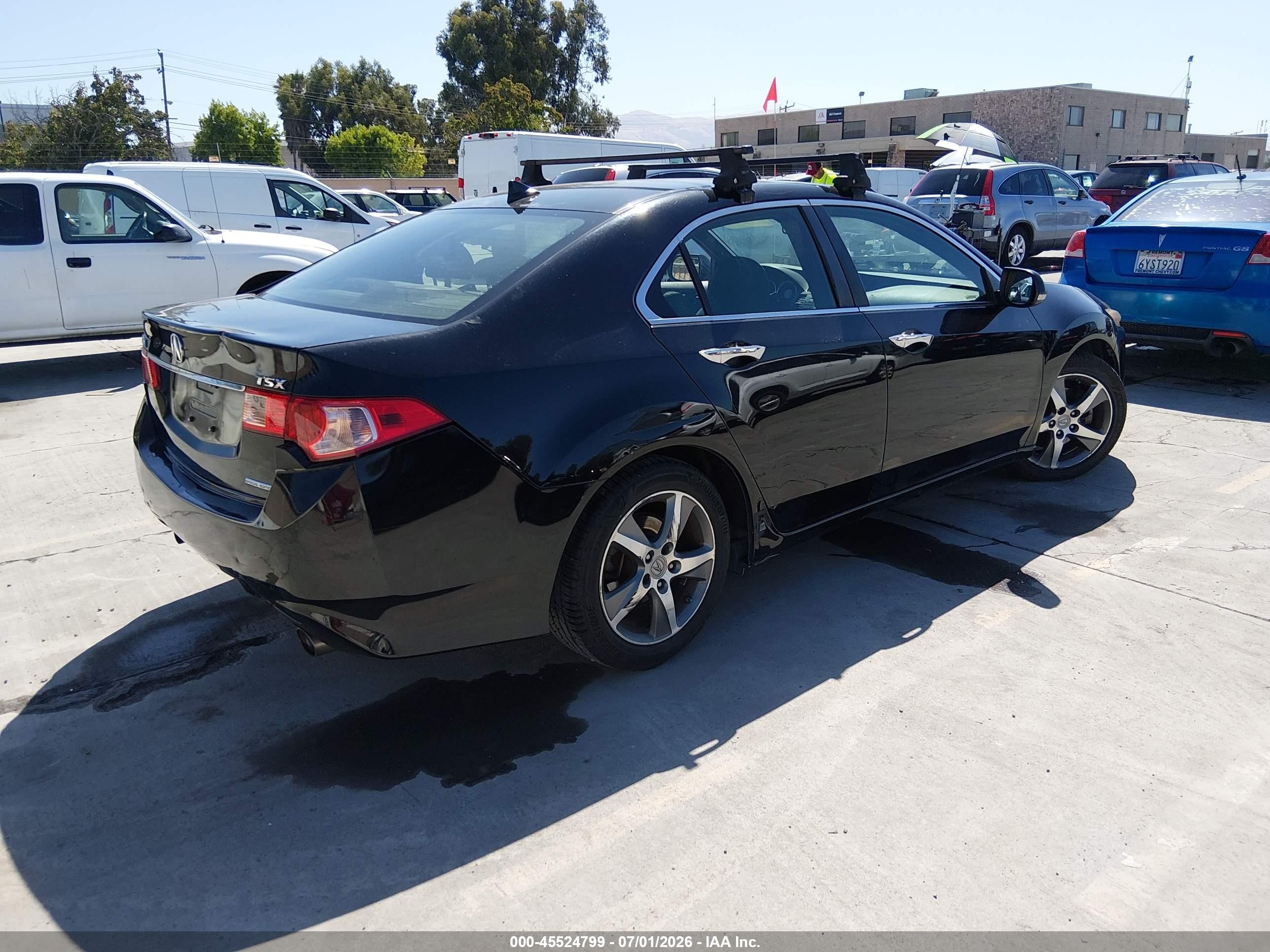 2012 Acura Tsx 2.4 Black vin: JH4CU2E86CC005295