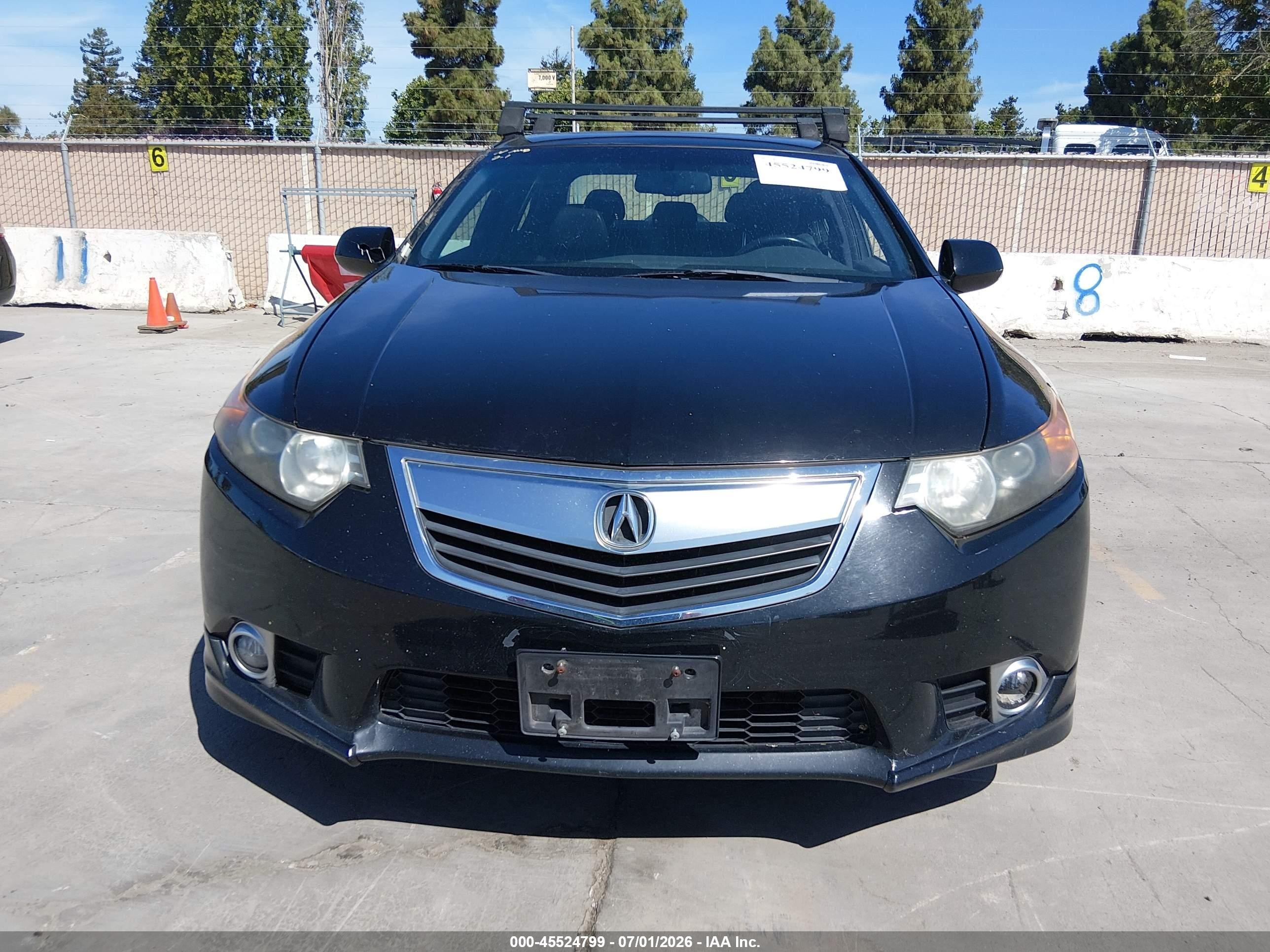 2012 Acura Tsx 2.4 Black vin: JH4CU2E86CC005295