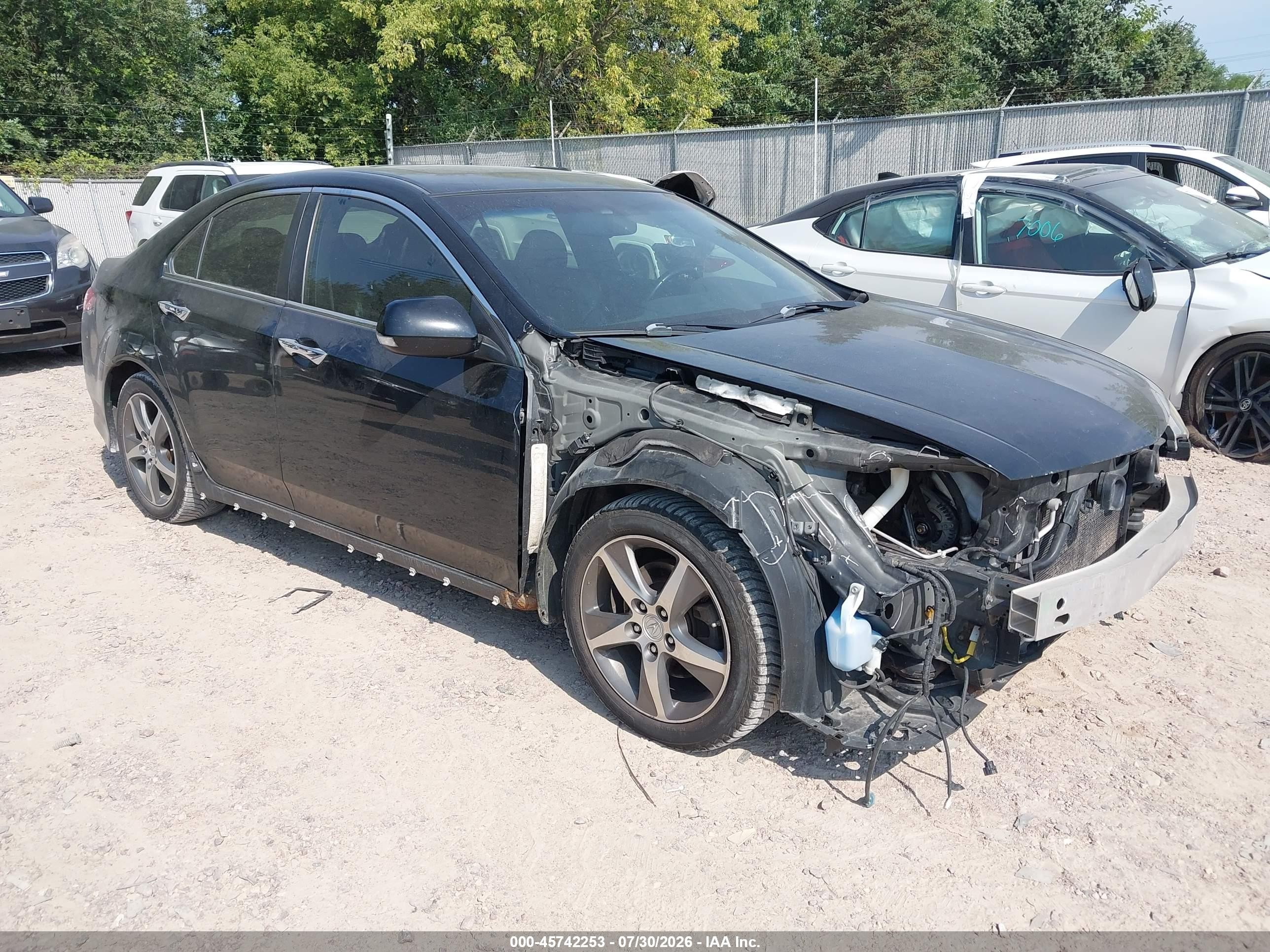 2012 Acura Tsx 2.4 Black vin: JH4CU2E86CC023165