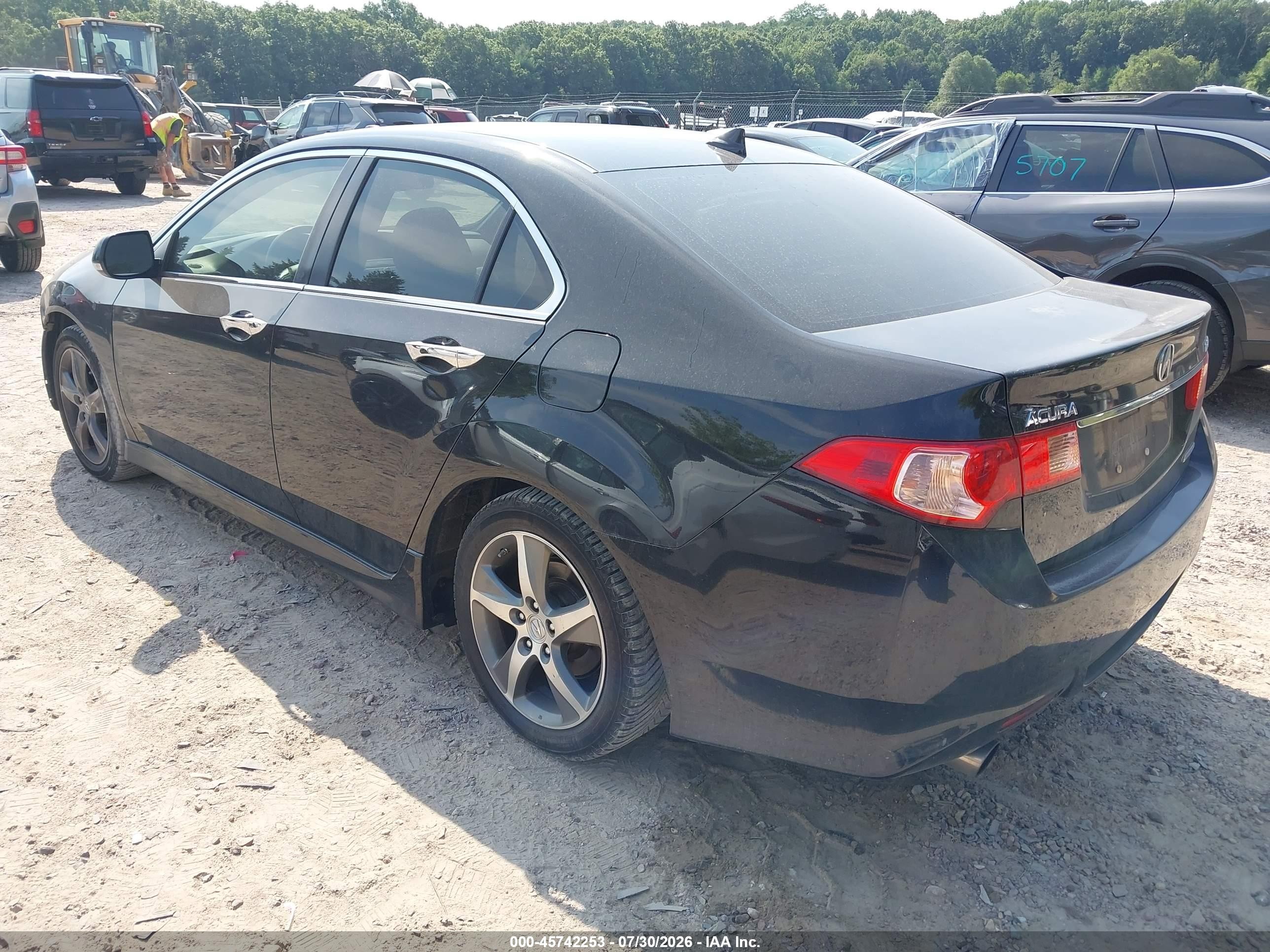 2012 Acura Tsx 2.4 Black vin: JH4CU2E86CC023165