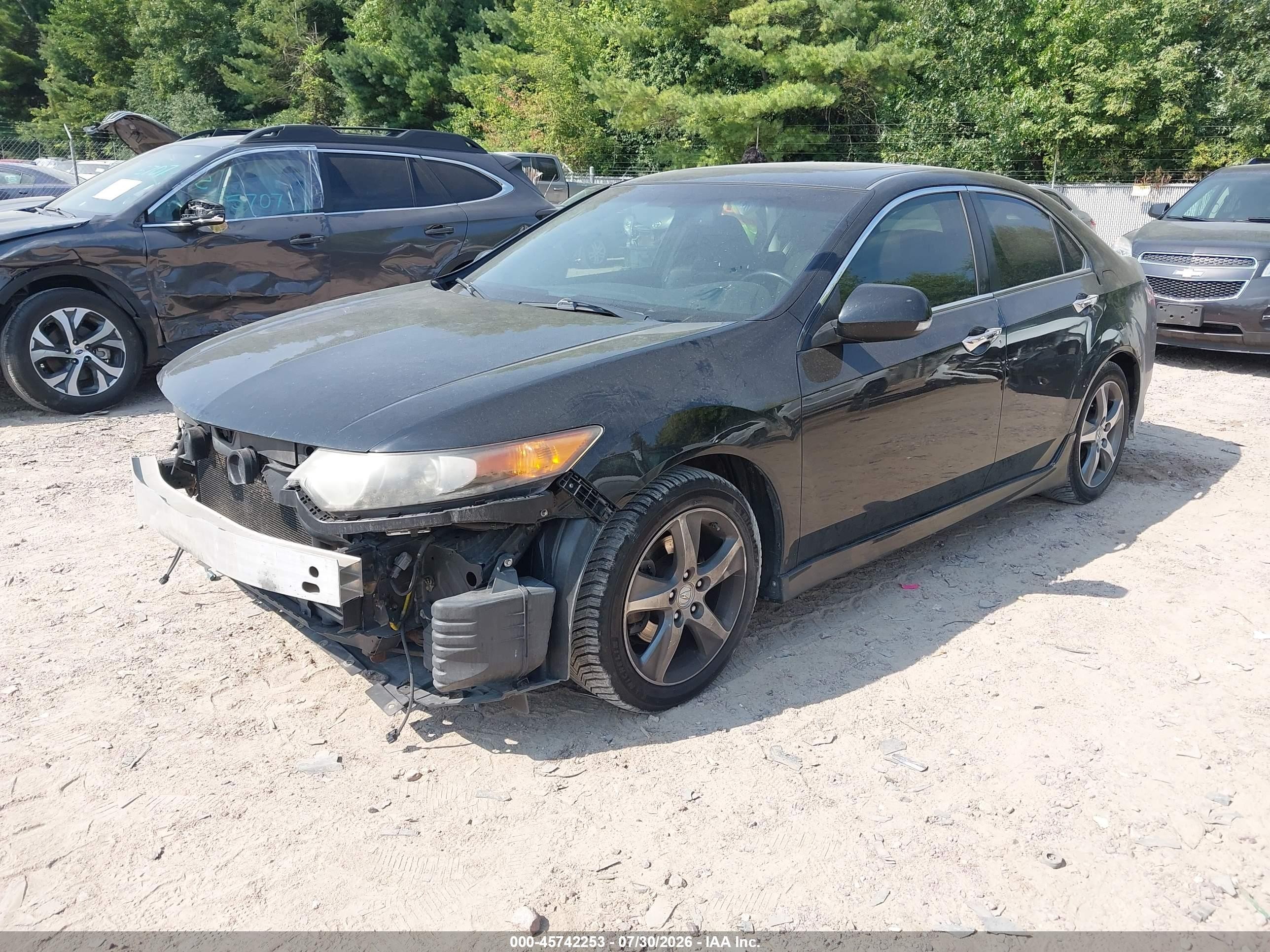 2012 Acura Tsx 2.4 Black vin: JH4CU2E86CC023165