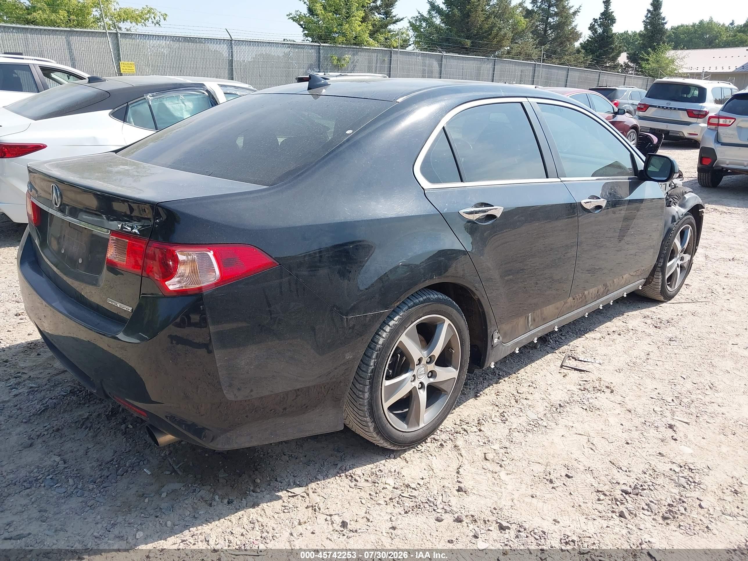2012 Acura Tsx 2.4 Black vin: JH4CU2E86CC023165