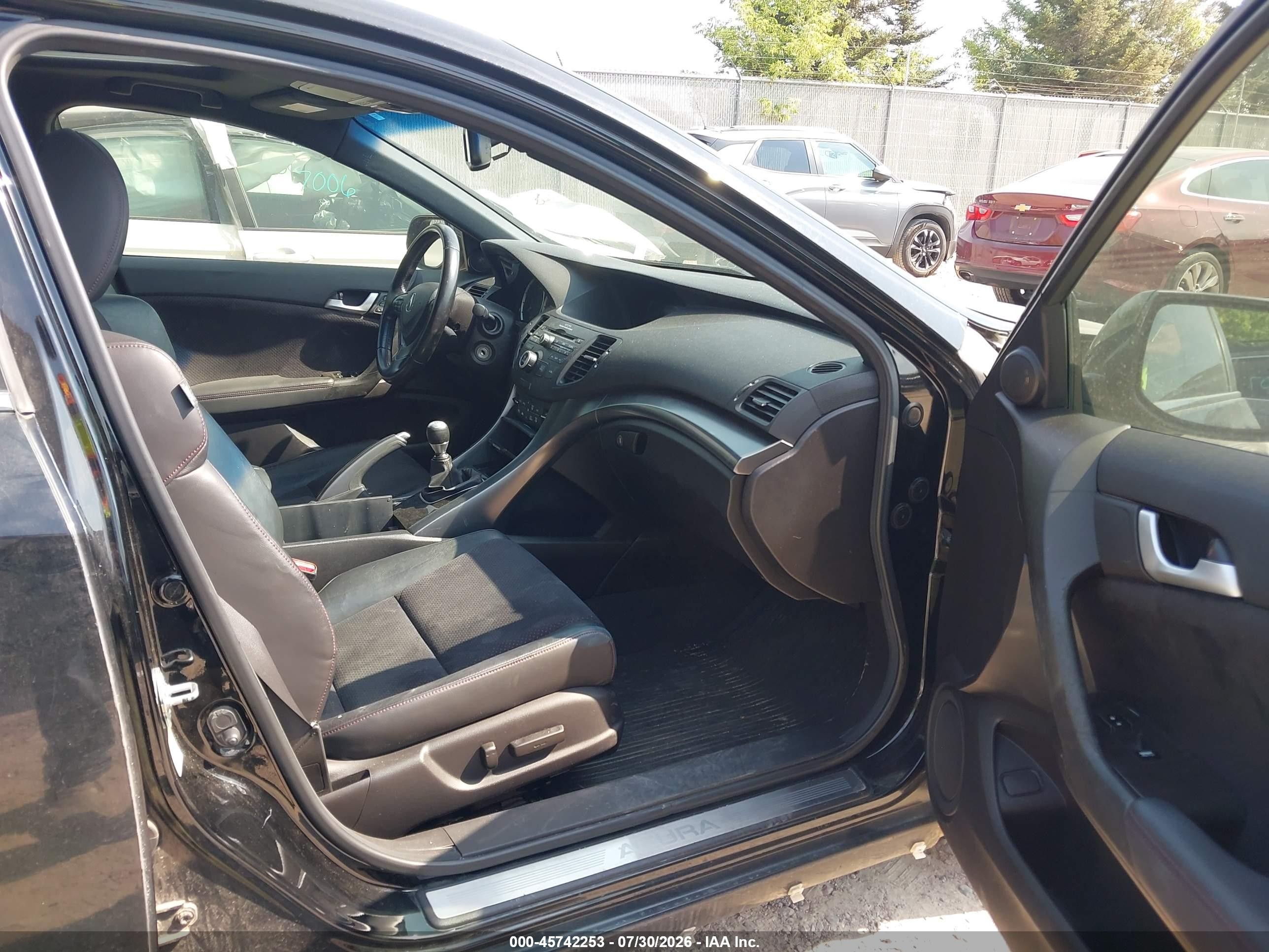 2012 Acura Tsx 2.4 Black vin: JH4CU2E86CC023165