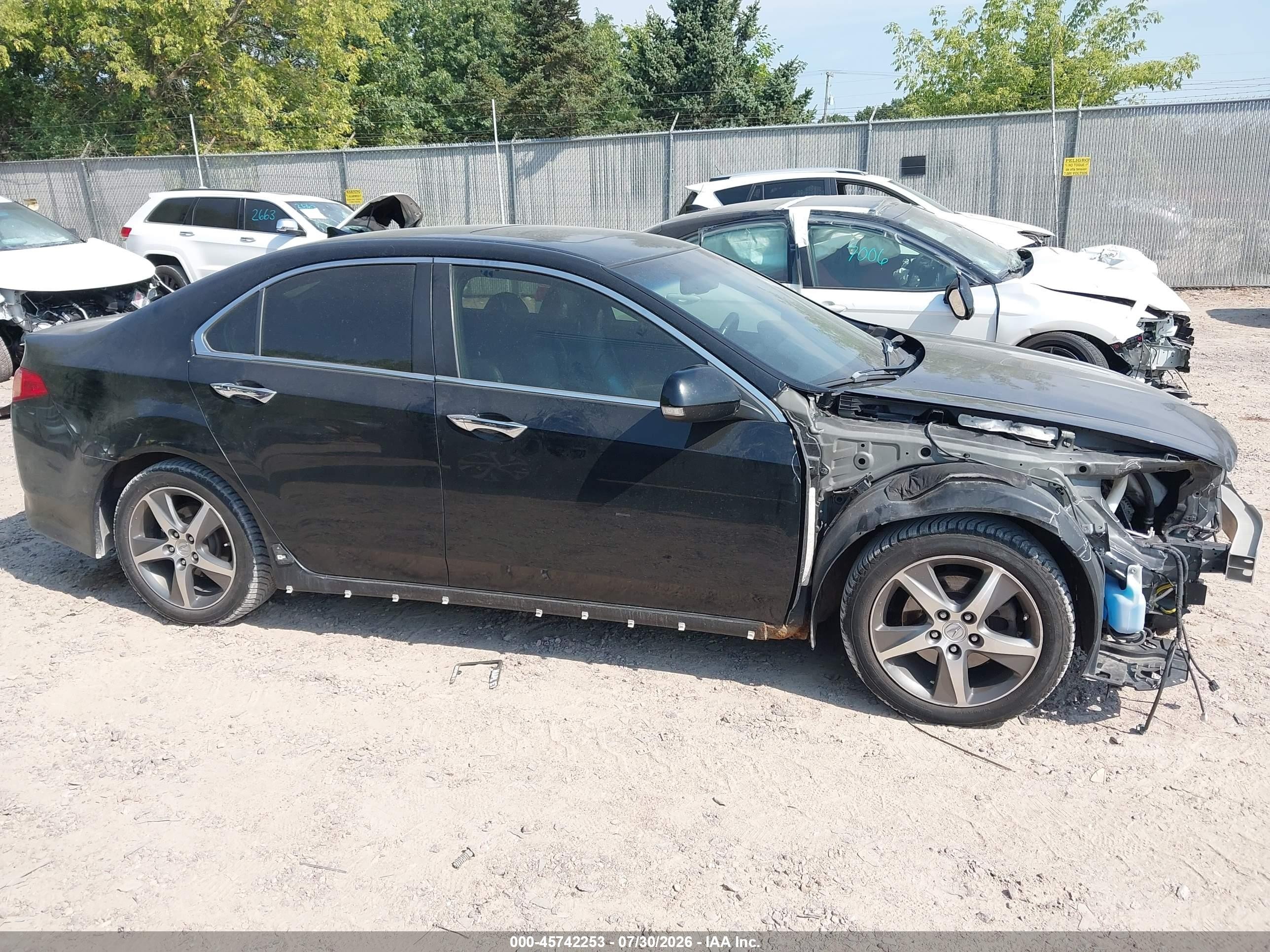 2012 Acura Tsx 2.4 Black vin: JH4CU2E86CC023165