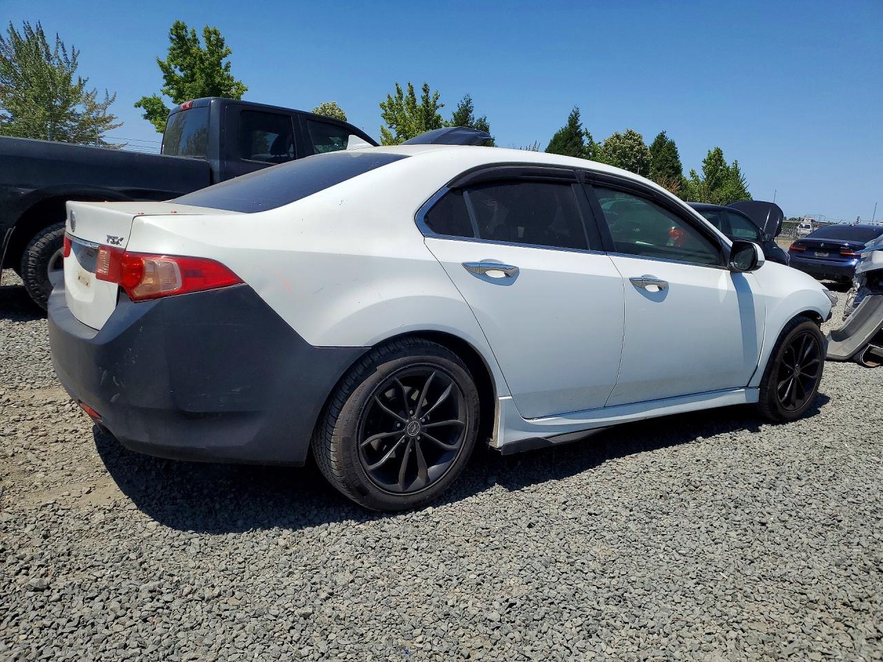 2012 Acura Tsx Se White vin: JH4CU2E86CC024042