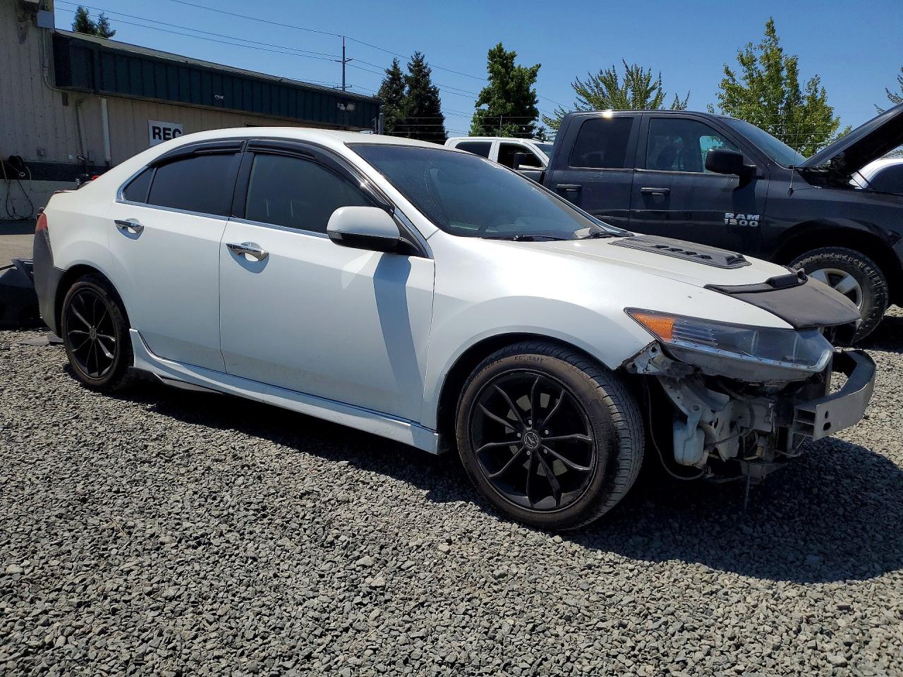 2012 Acura Tsx Se White vin: JH4CU2E86CC024042