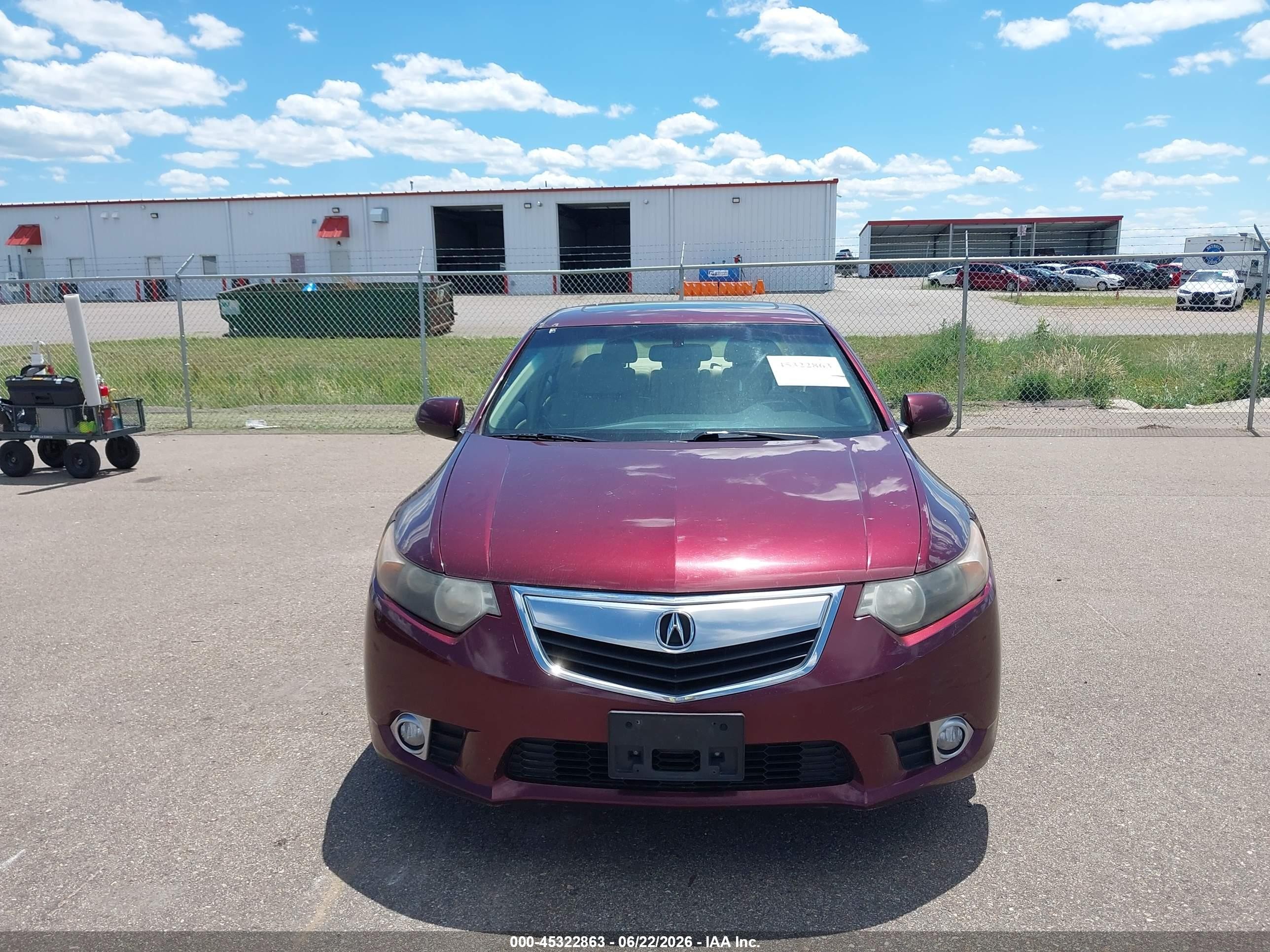 2012 Acura Tsx 2.4 Red vin: JH4CU2F40CC020113