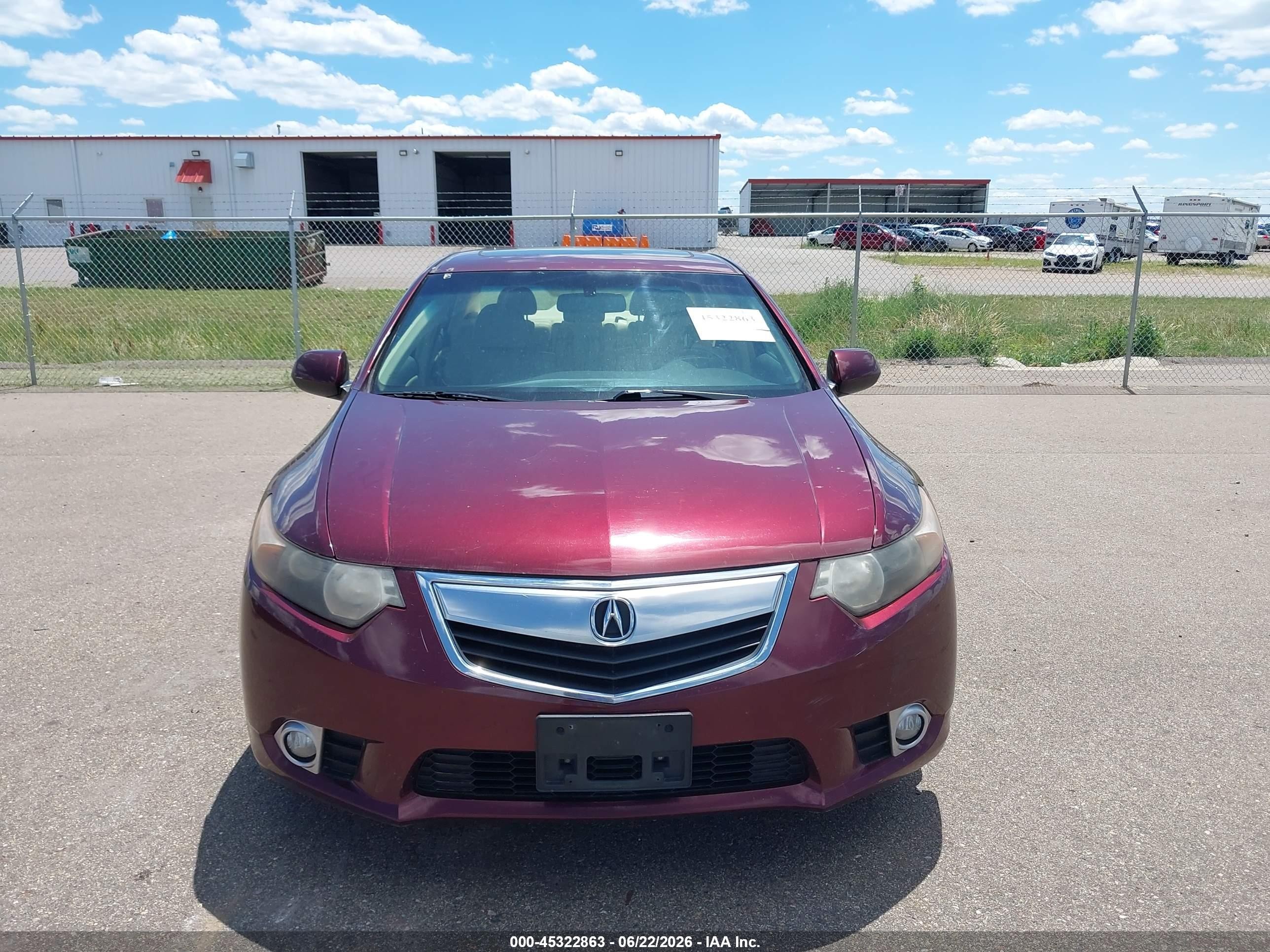 2012 Acura Tsx 2.4 Red vin: JH4CU2F40CC020113