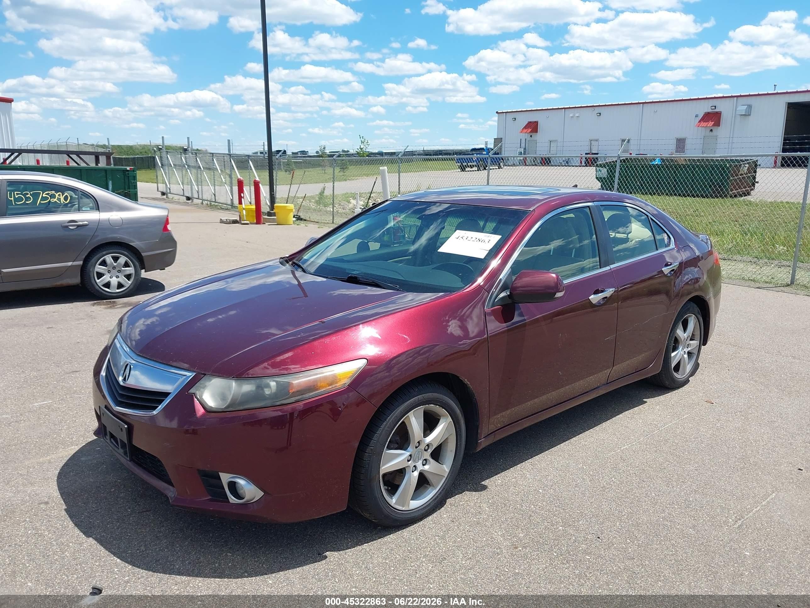 2012 Acura Tsx 2.4 Red vin: JH4CU2F40CC020113