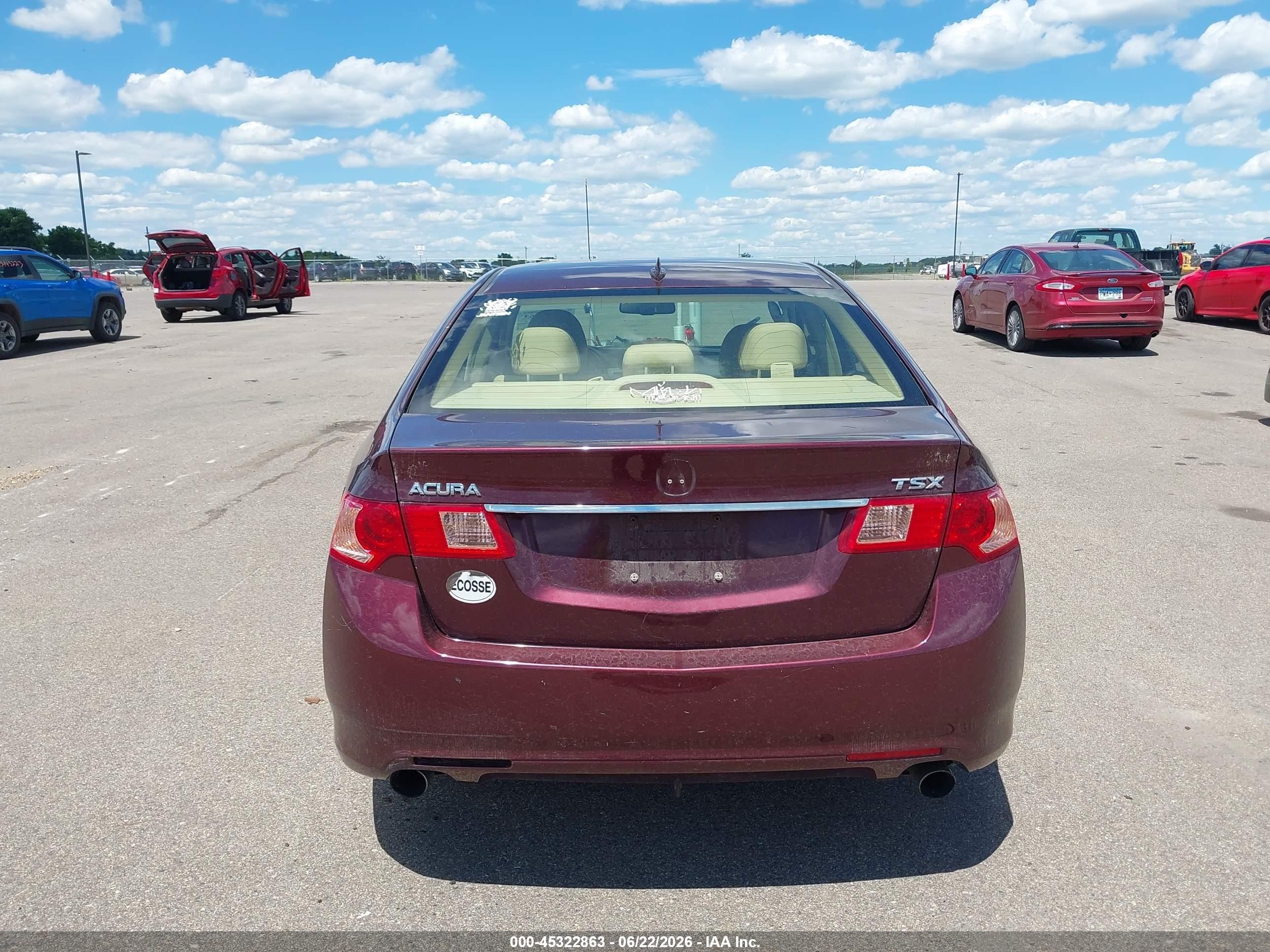 2012 Acura Tsx 2.4 Red vin: JH4CU2F40CC020113
