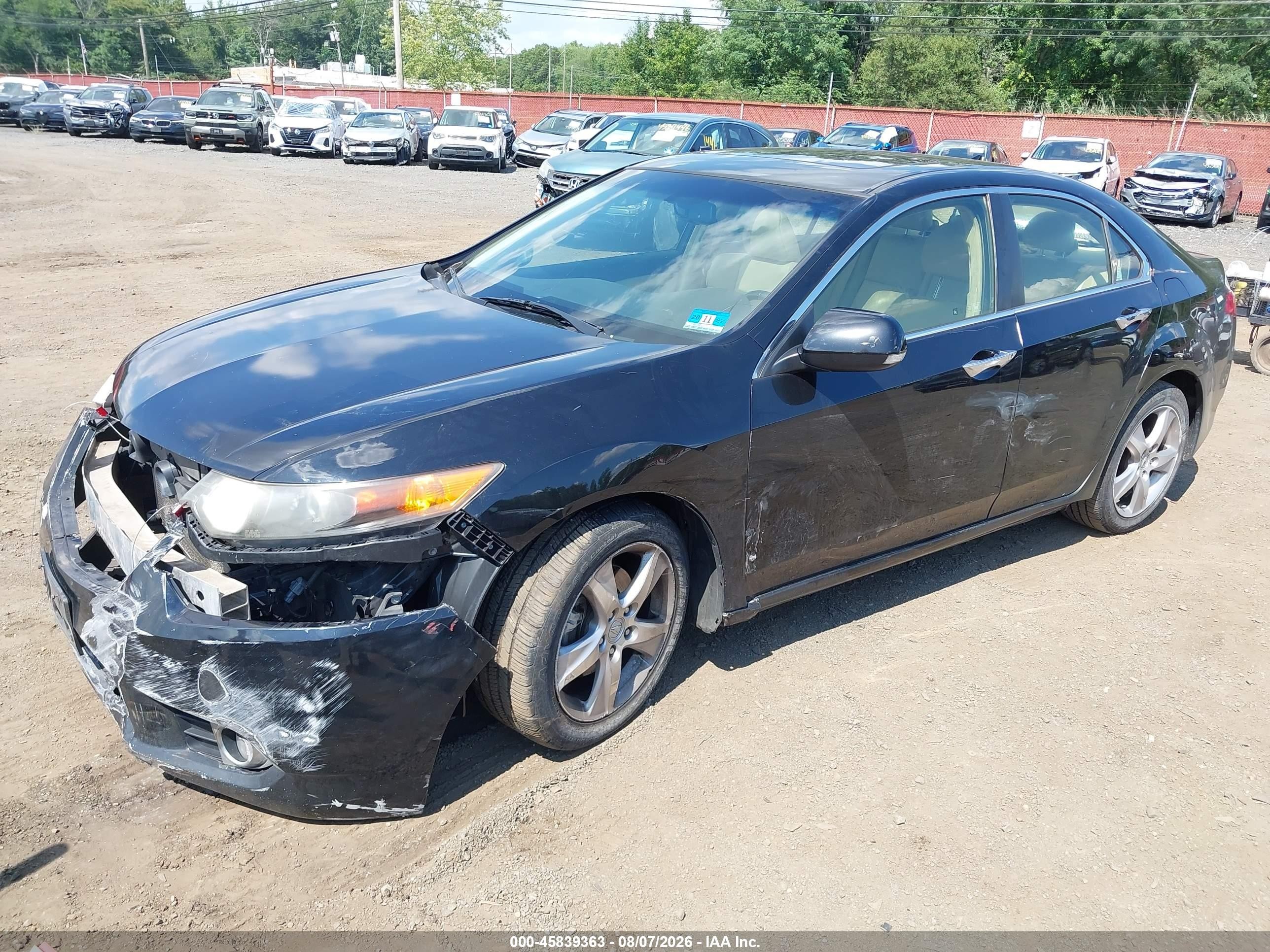 2012 Acura Tsx 2.4 Black vin: JH4CU2F40CC025554