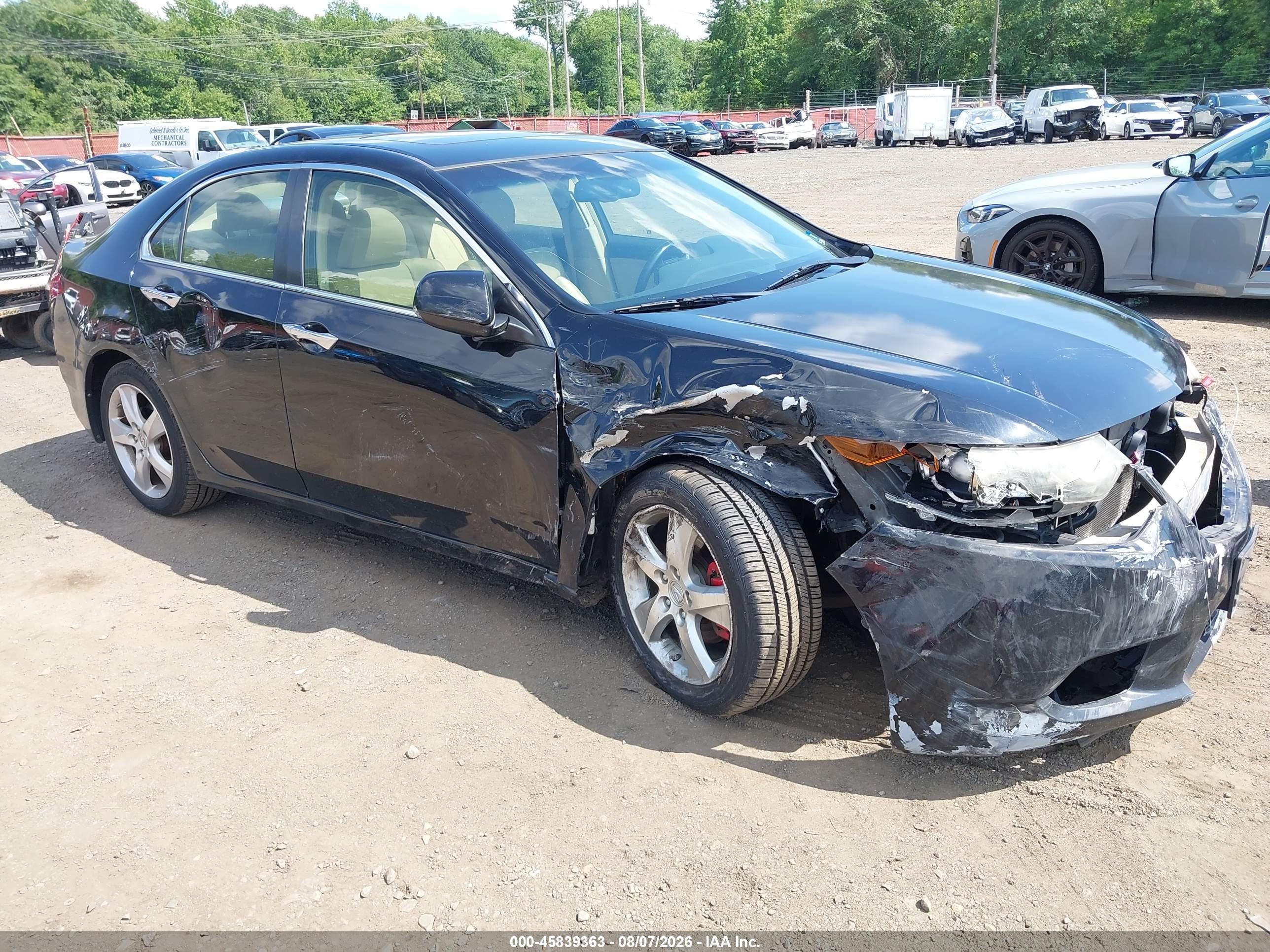2012 Acura Tsx 2.4 Black vin: JH4CU2F40CC025554