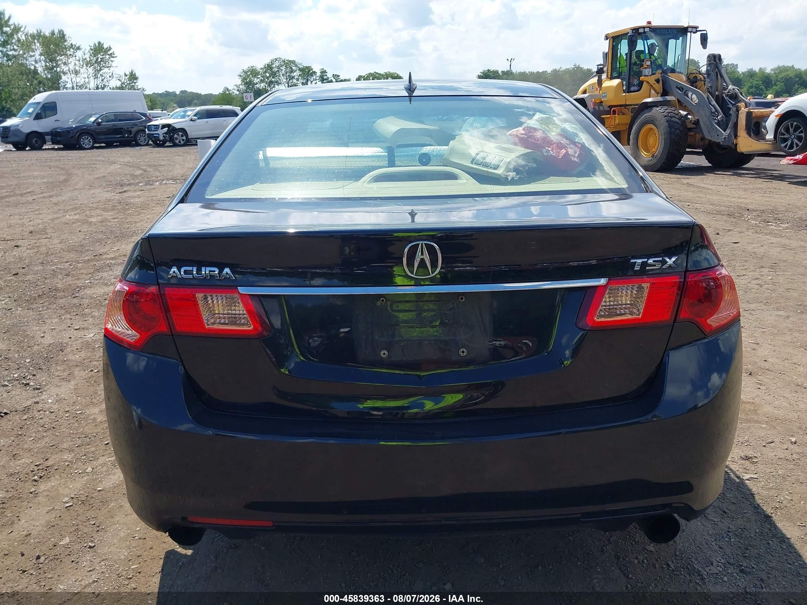2012 Acura Tsx 2.4 Black vin: JH4CU2F40CC025554