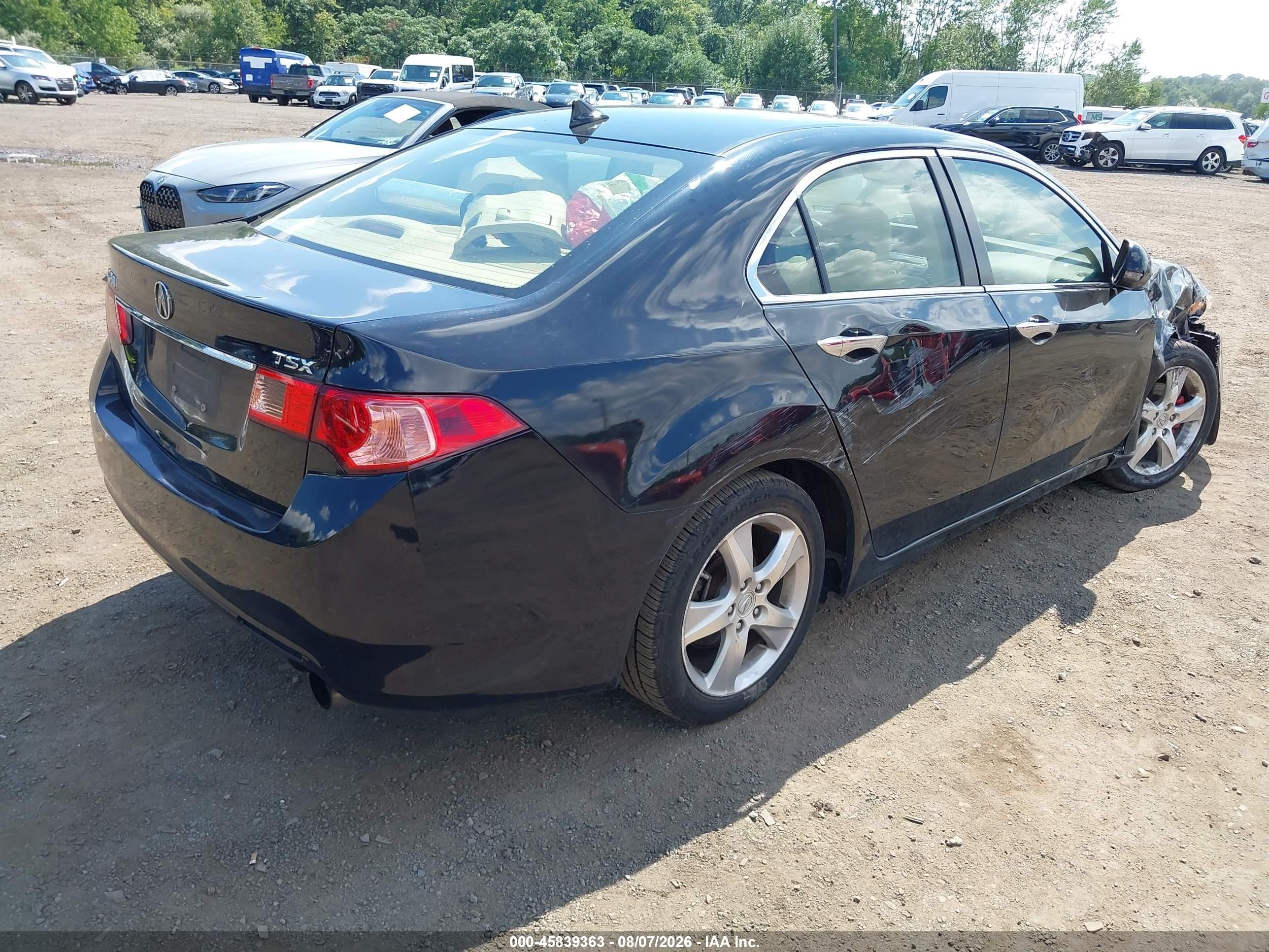 2012 Acura Tsx 2.4 Black vin: JH4CU2F40CC025554