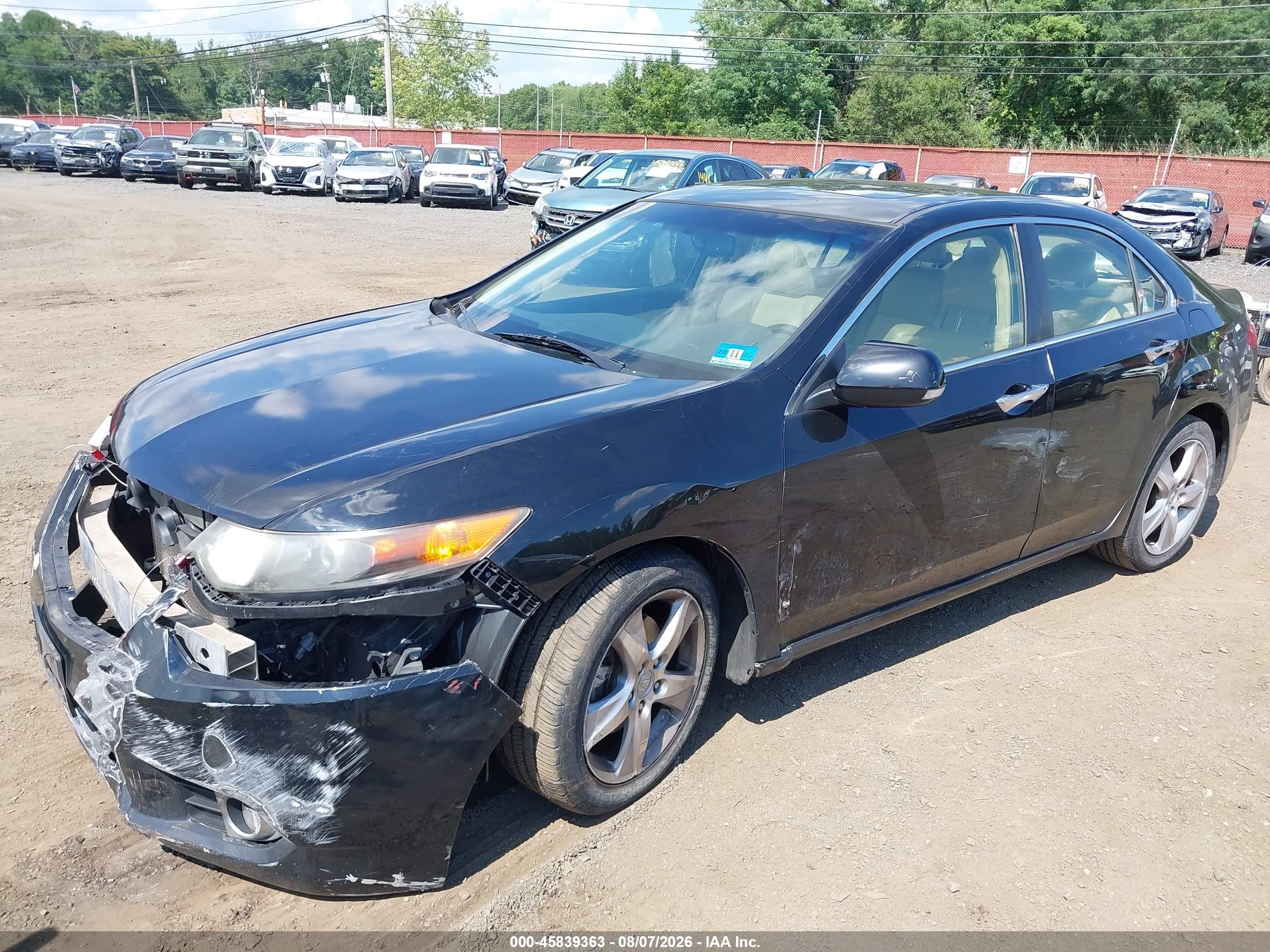 2012 Acura Tsx 2.4 Black vin: JH4CU2F40CC025554