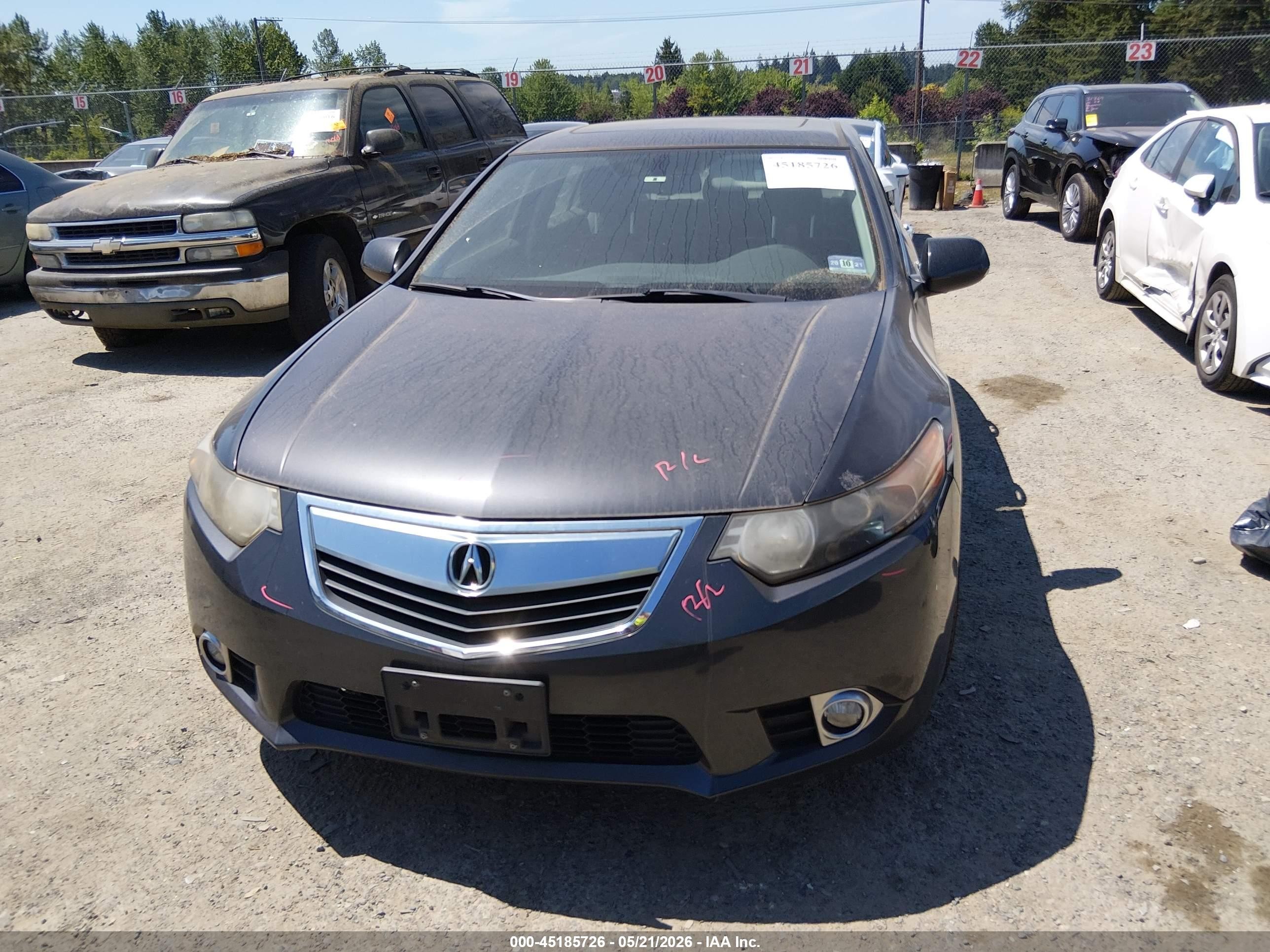 2014 Acura Tsx 2.4 Gray vin: JH4CU2F40EC000169