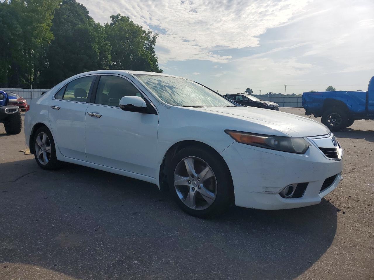 2014 Acura Tsx White vin: JH4CU2F40EC005016