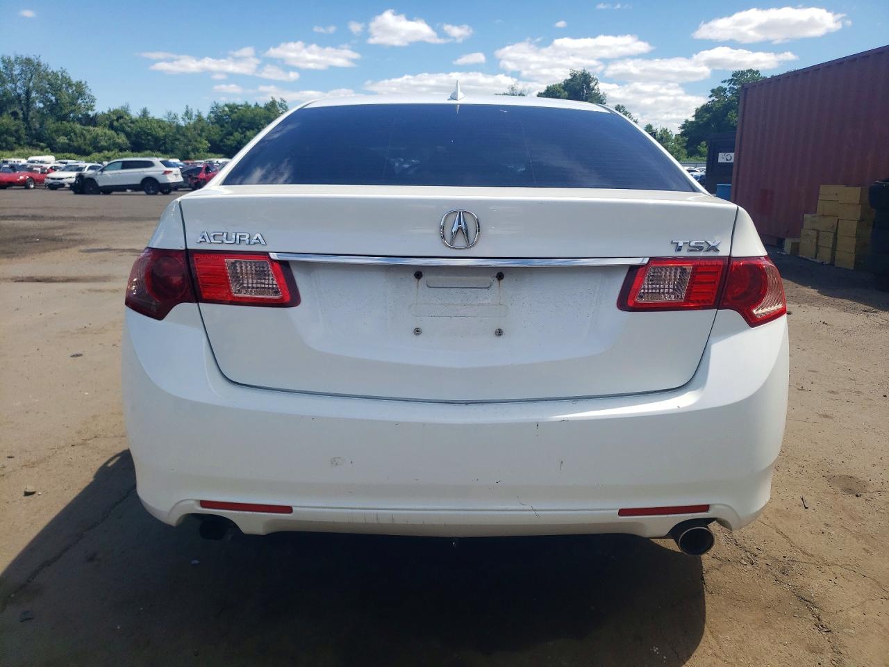 2012 Acura Tsx White vin: JH4CU2F41CC003160