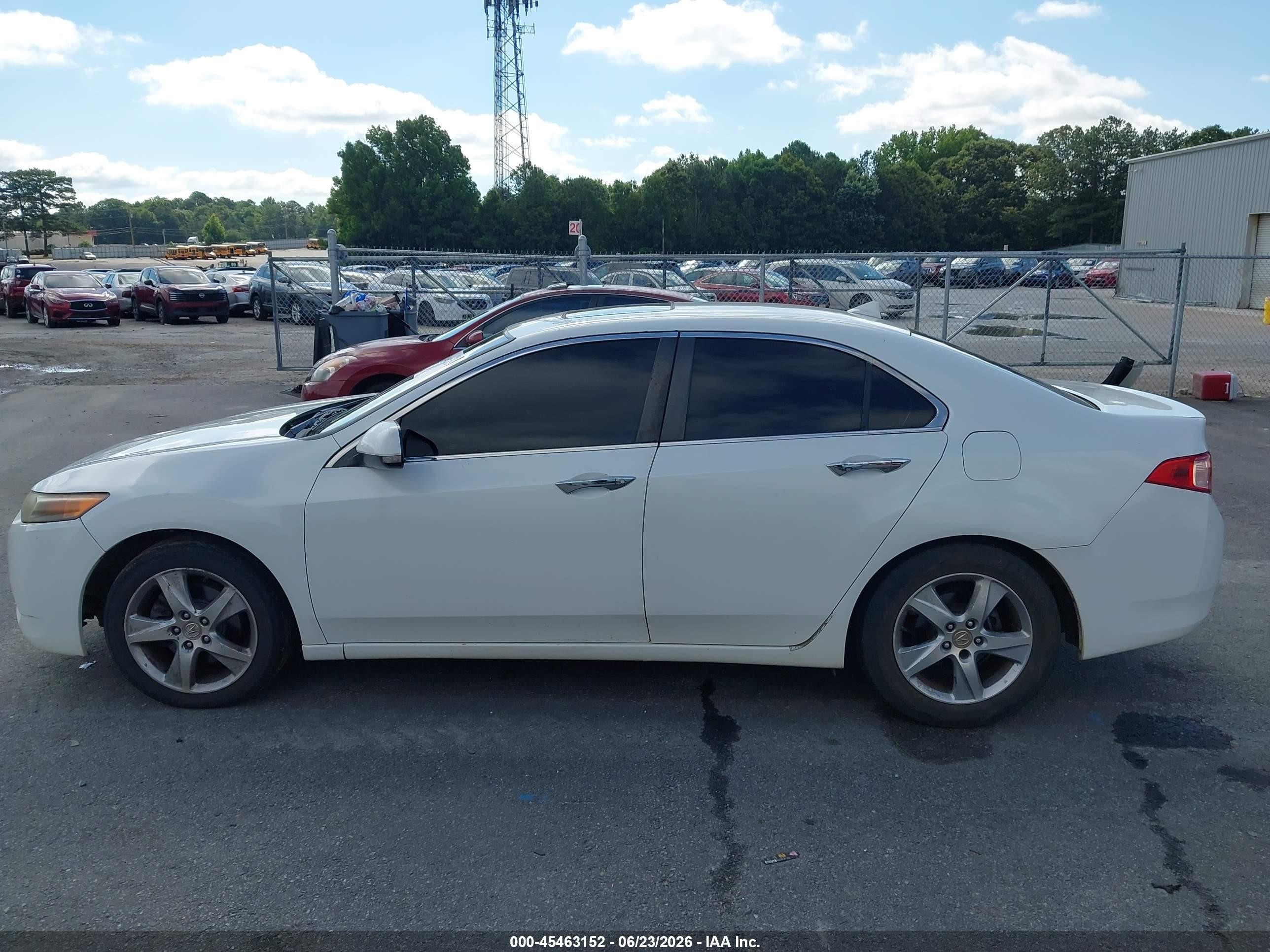 2012 Acura Tsx 2.4 White vin: JH4CU2F41CC013526