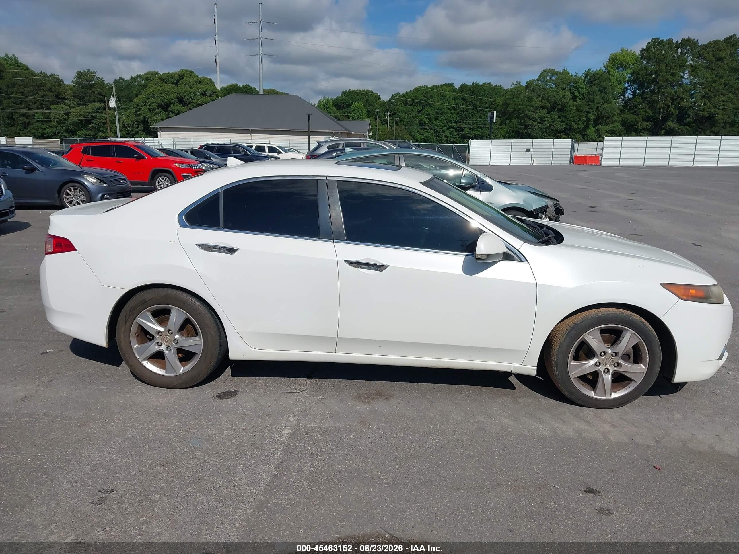 2012 Acura Tsx 2.4 White vin: JH4CU2F41CC013526