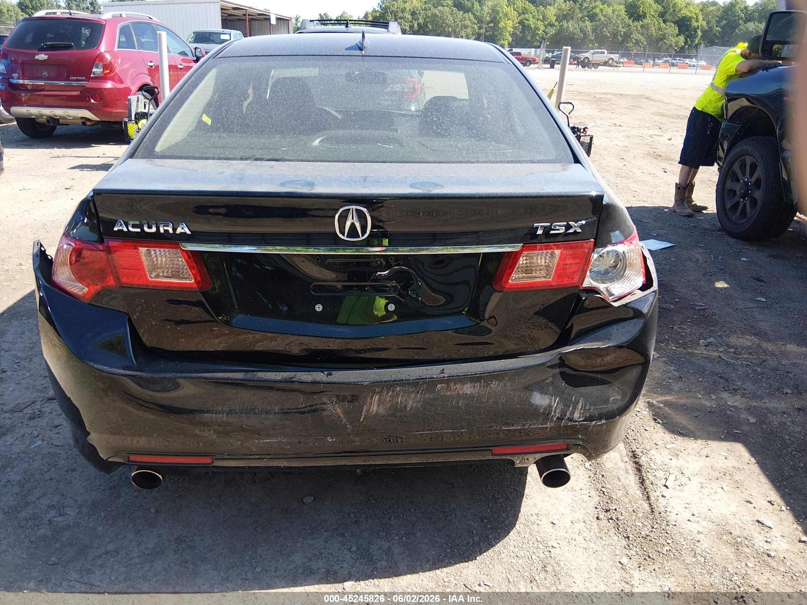 2012 Acura Tsx 2.4 Black vin: JH4CU2F41CC023554