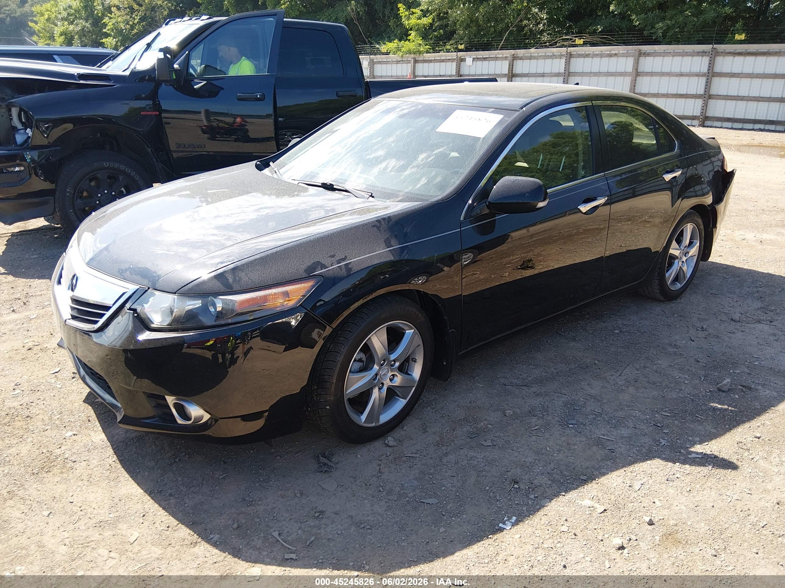 2012 Acura Tsx 2.4 Black vin: JH4CU2F41CC023554
