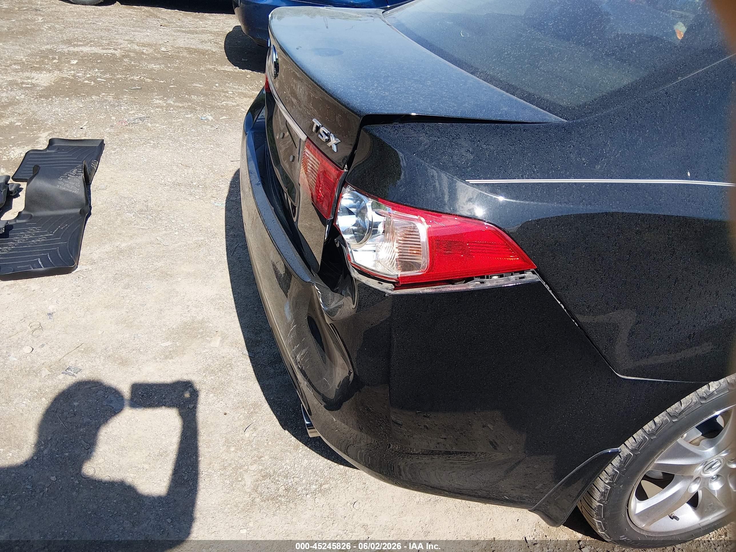 2012 Acura Tsx 2.4 Black vin: JH4CU2F41CC023554
