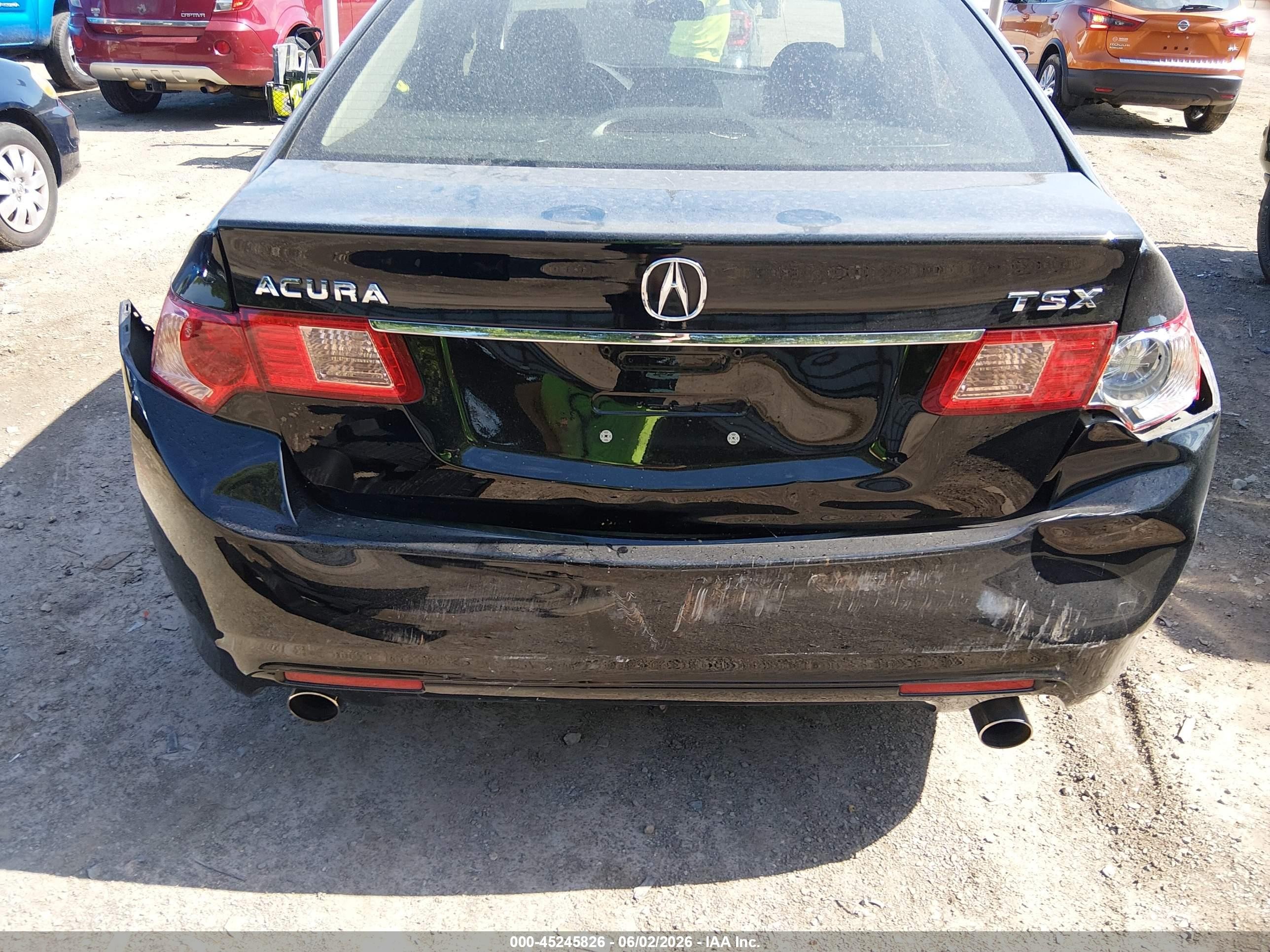 2012 Acura Tsx 2.4 Black vin: JH4CU2F41CC023554