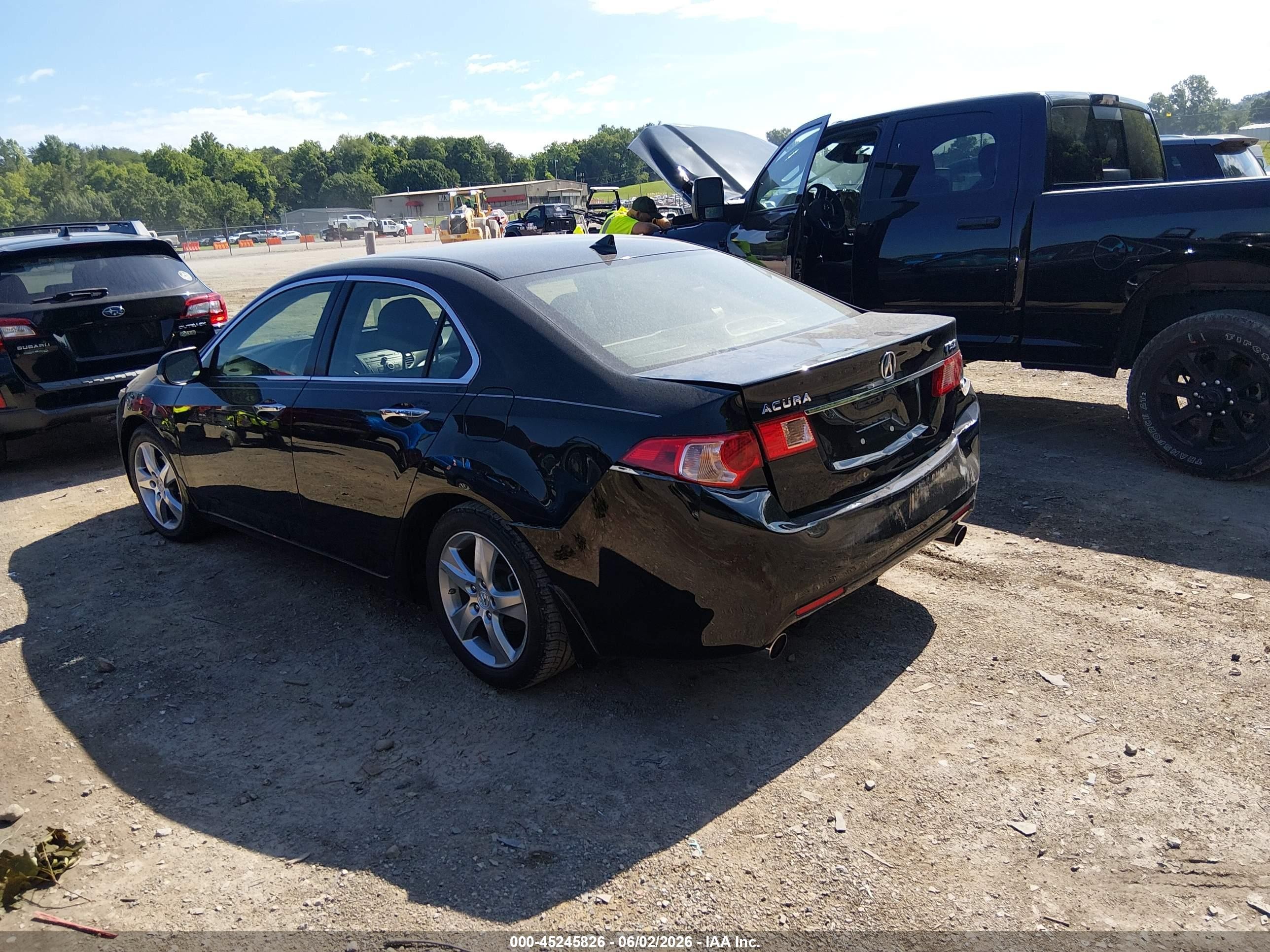 2012 Acura Tsx 2.4 Black vin: JH4CU2F41CC023554