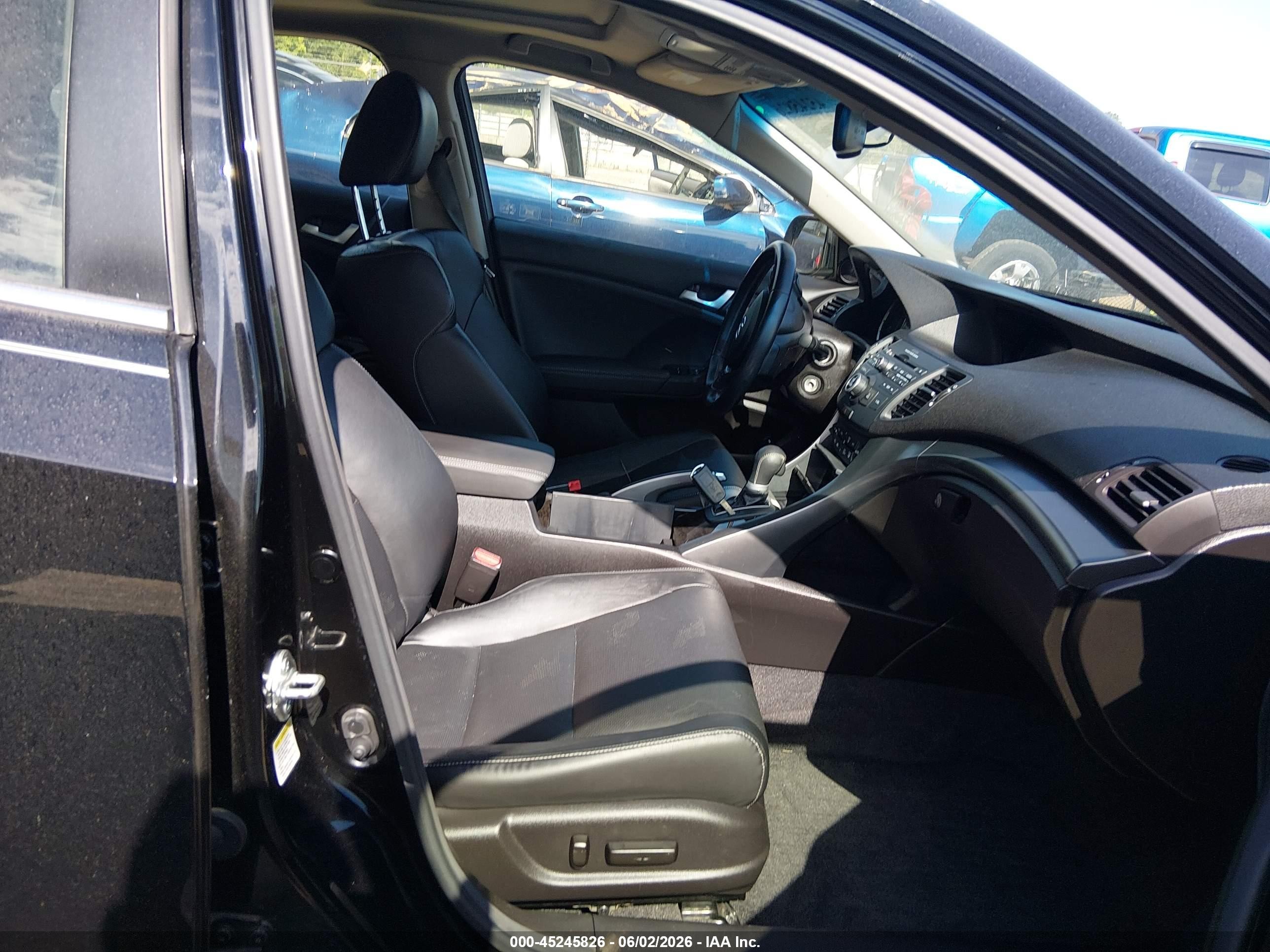 2012 Acura Tsx 2.4 Black vin: JH4CU2F41CC023554