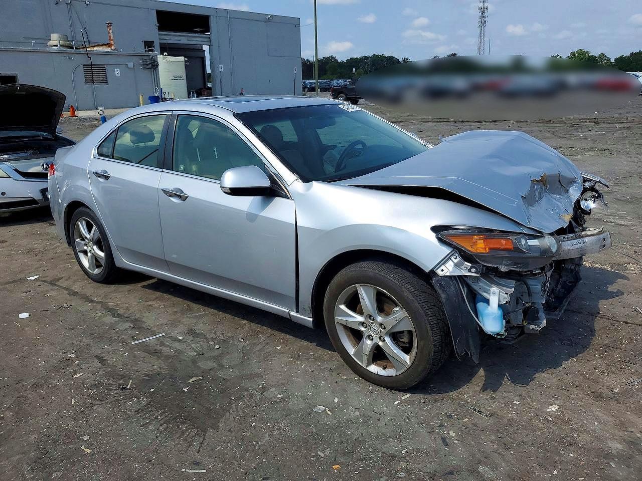 2012 Acura Tsx Silver vin: JH4CU2F41CC030942