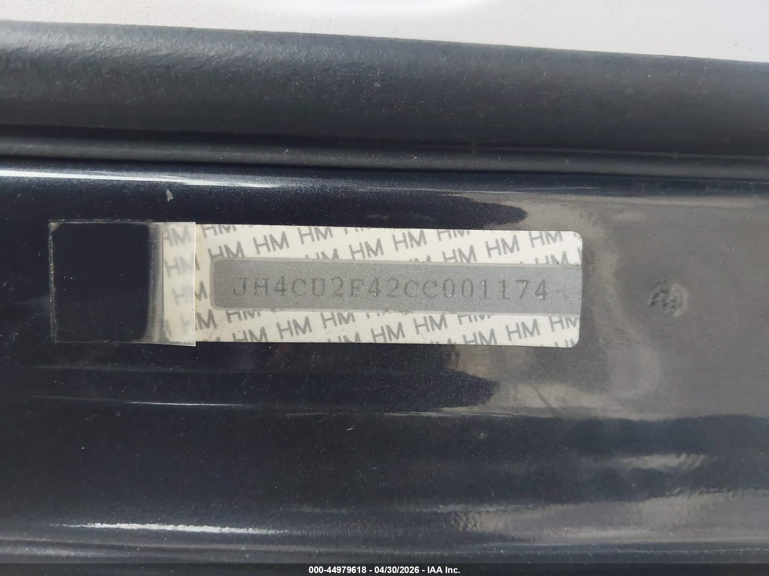 2012 Acura Tsx 2.4 Black vin: JH4CU2F42CC001174