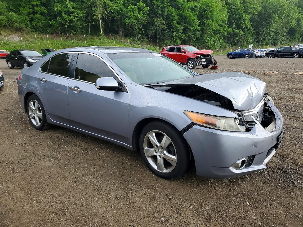 2012 Acura Tsx Silver vin: JH4CU2F42CC013423