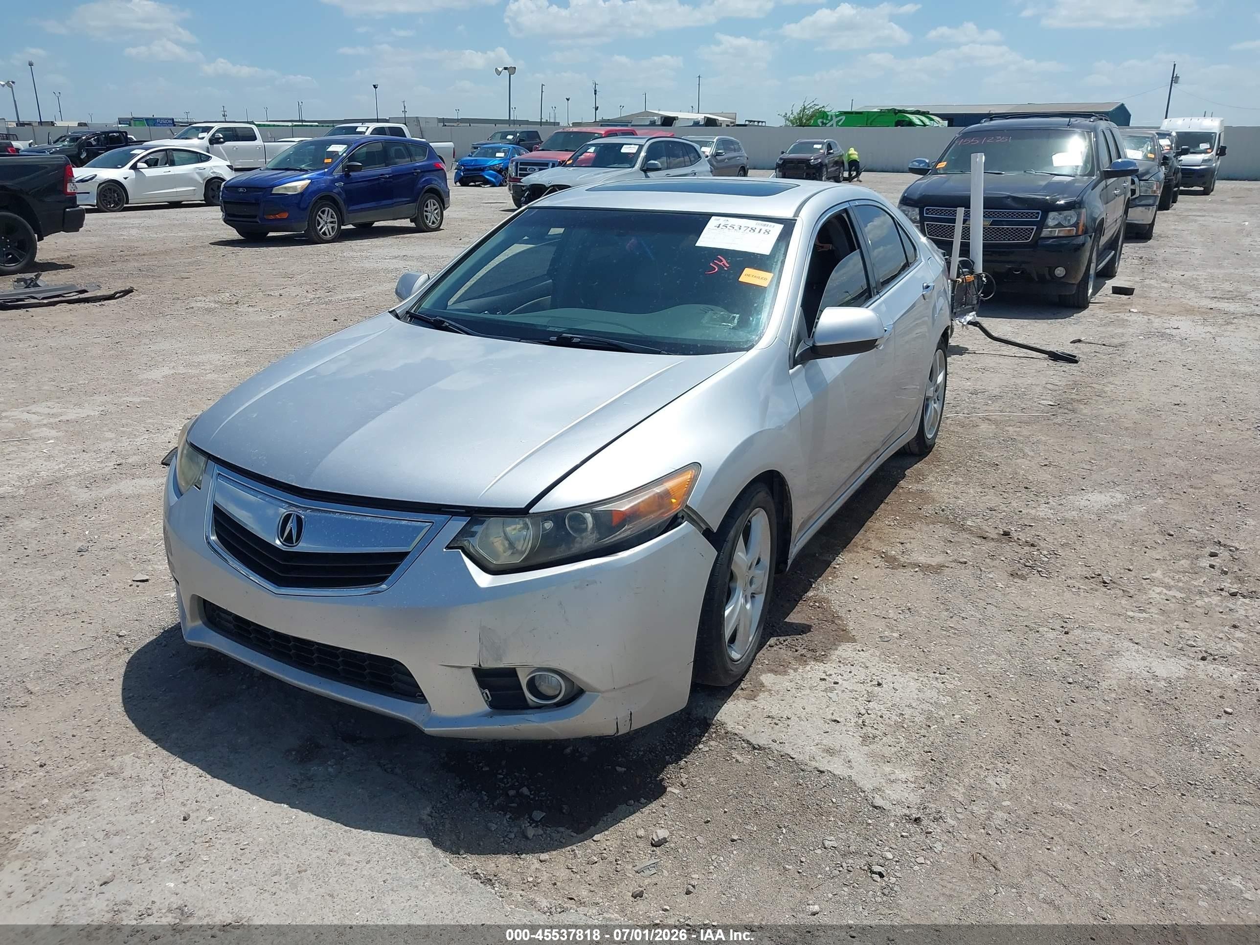2013 Acura Tsx 2.4 Silver vin: JH4CU2F42DC011320