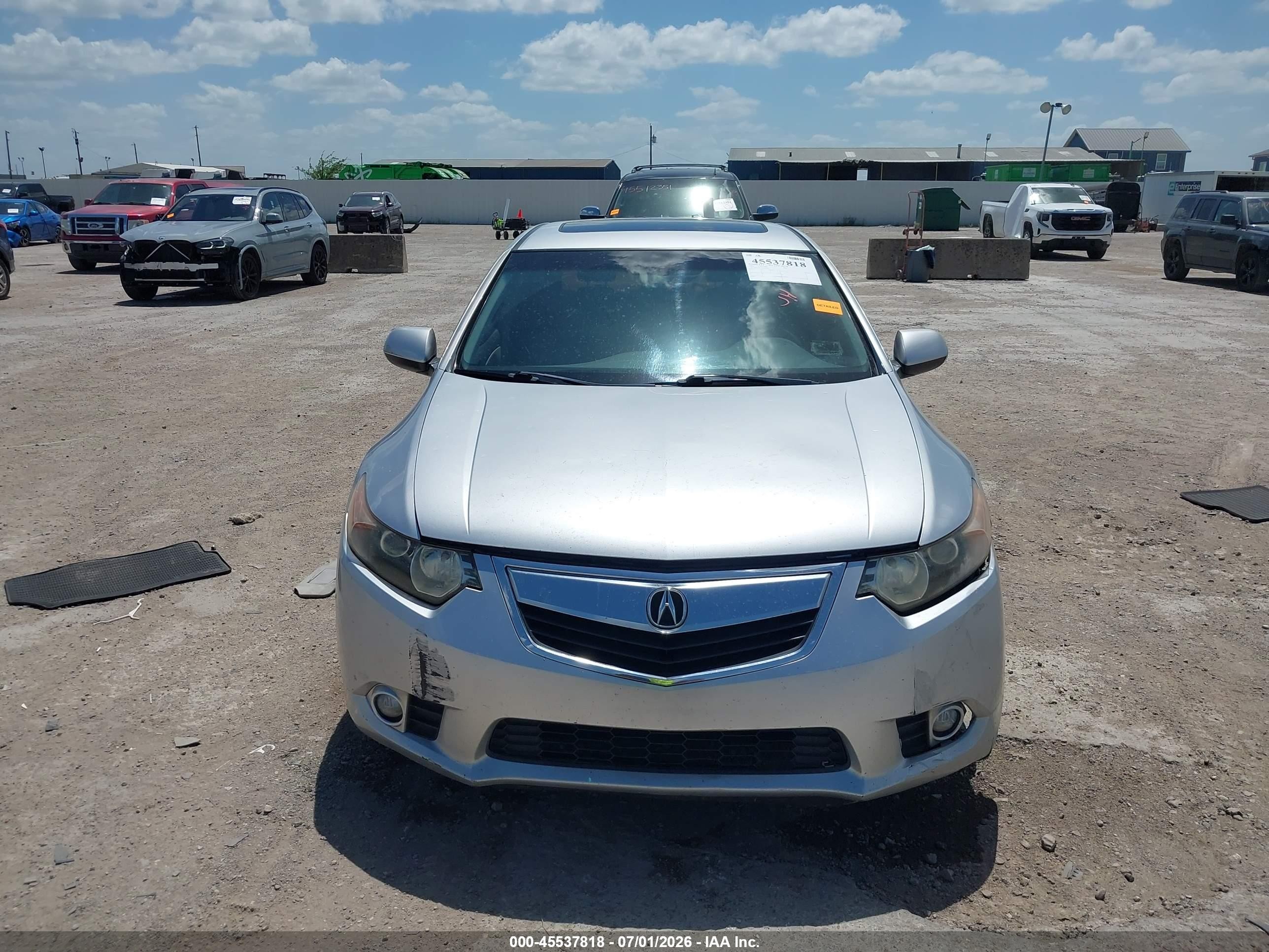 2013 Acura Tsx 2.4 Silver vin: JH4CU2F42DC011320