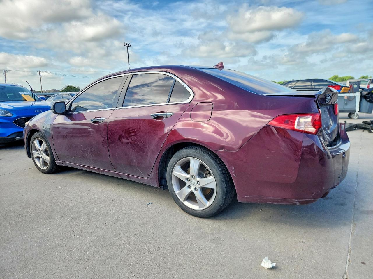 2012 Acura Tsx Burgundy vin: JH4CU2F43CC030196