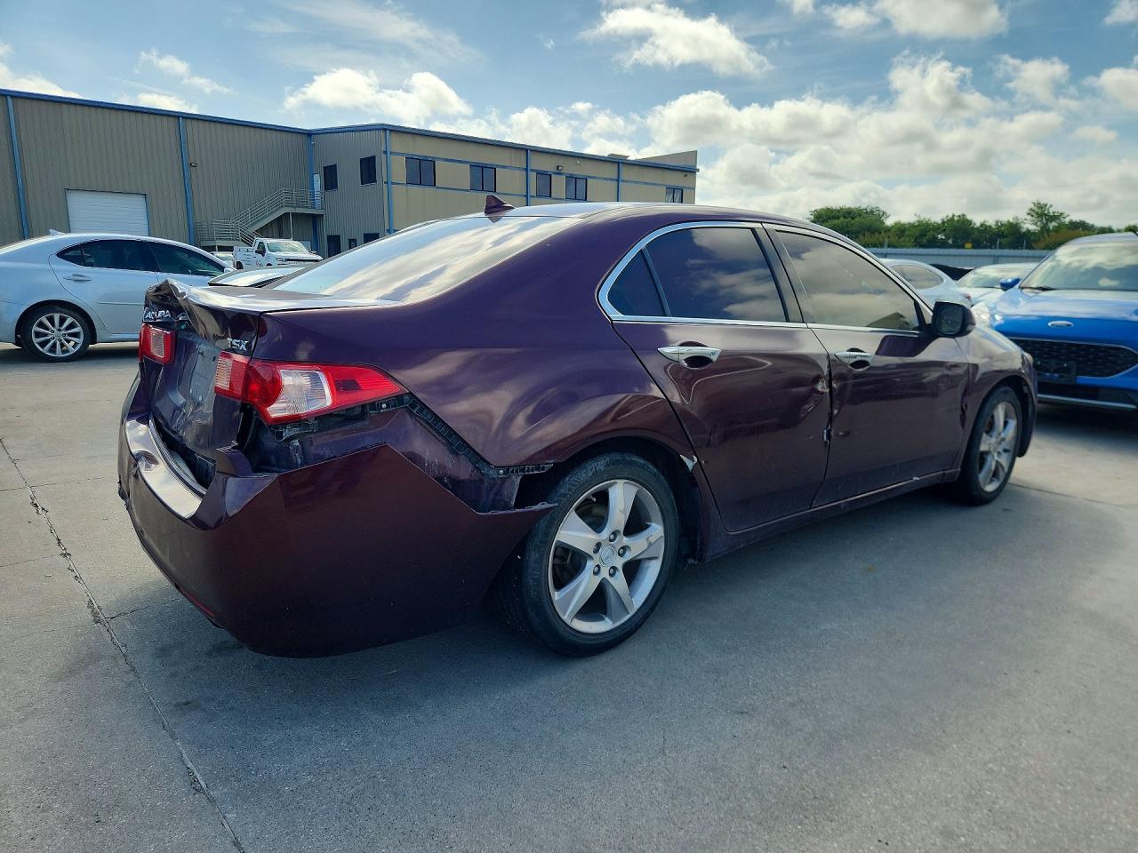 2012 Acura Tsx Burgundy vin: JH4CU2F43CC030196