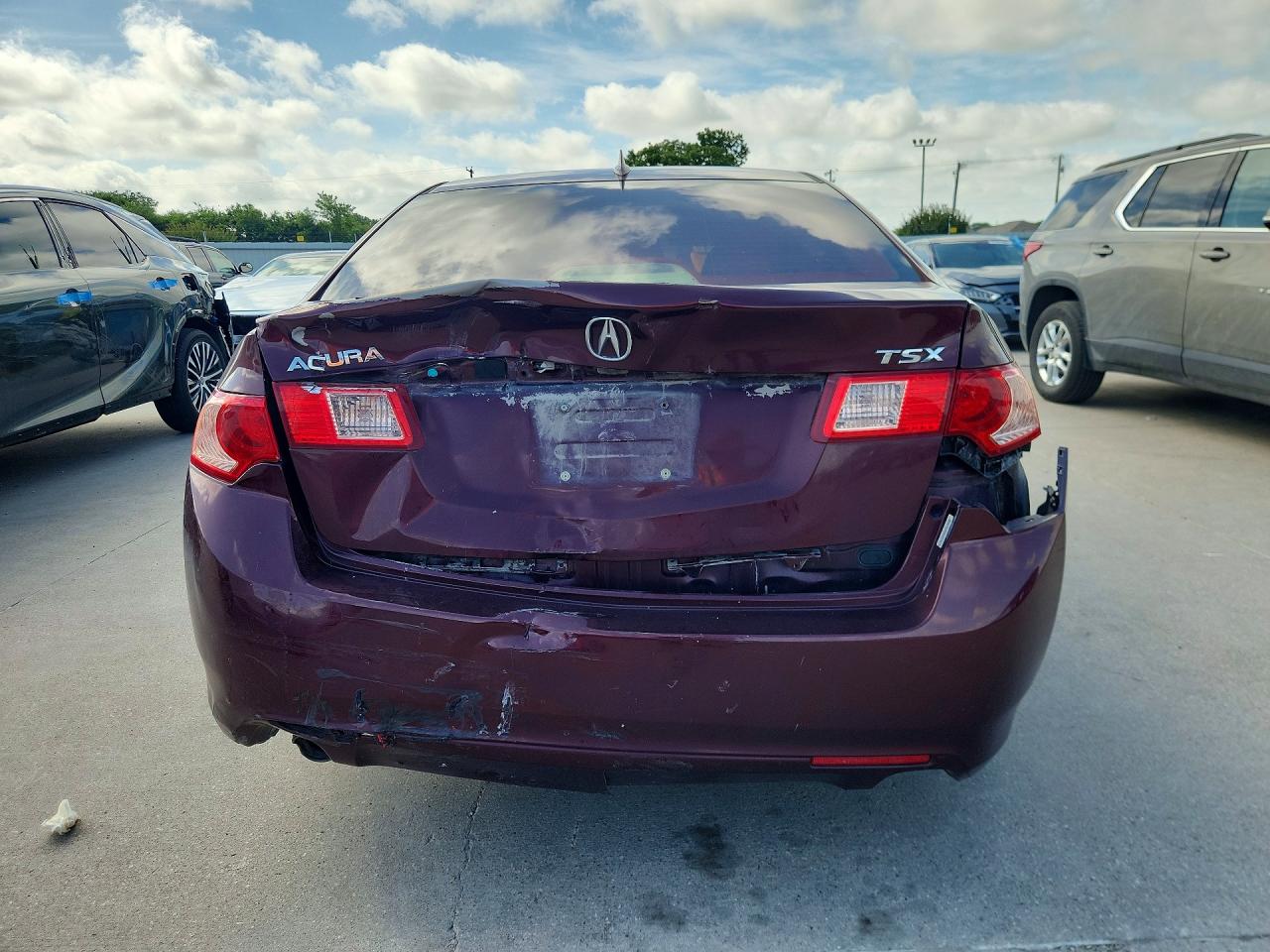 2012 Acura Tsx Burgundy vin: JH4CU2F43CC030196