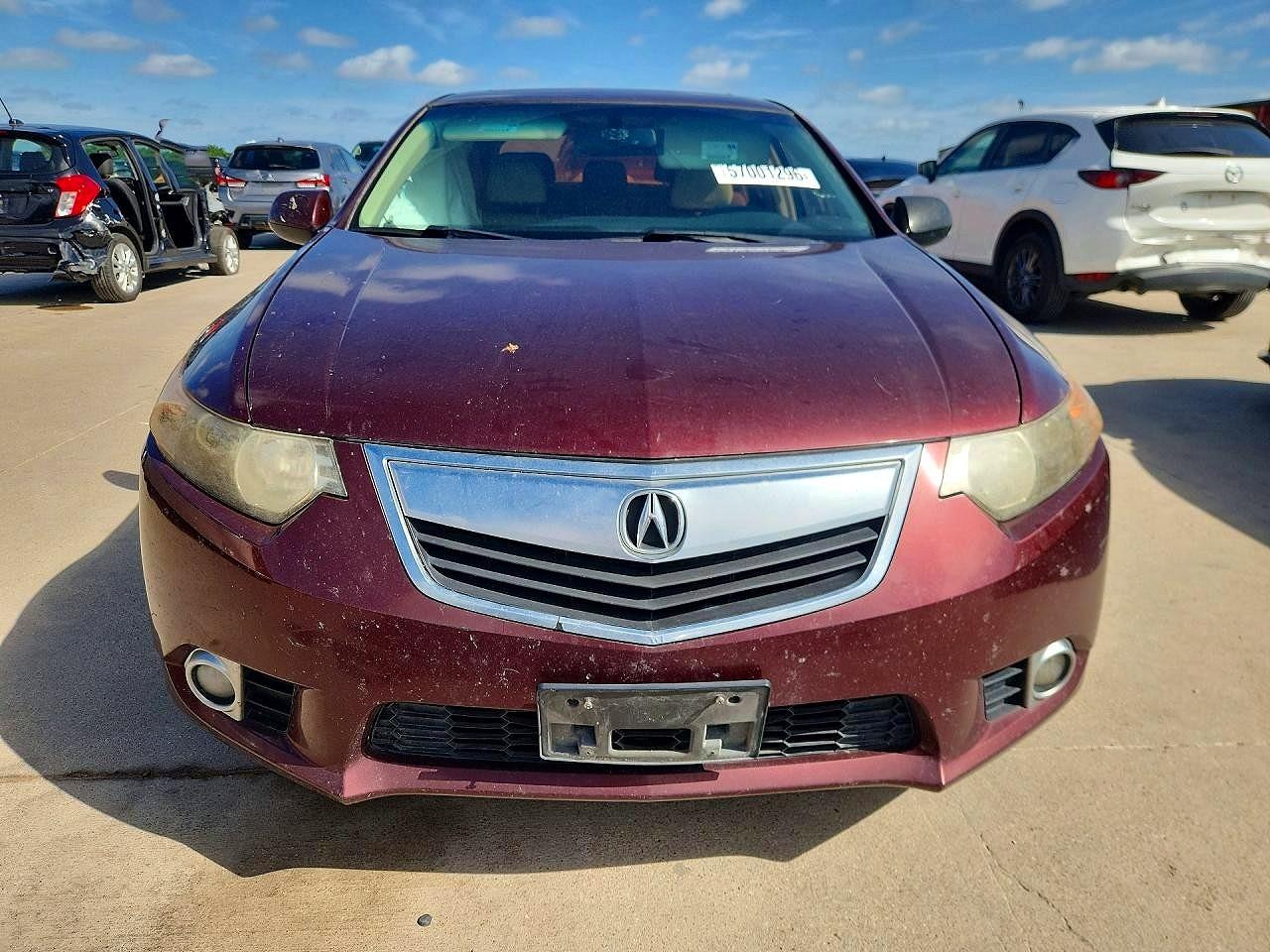 2012 Acura Tsx Burgundy vin: JH4CU2F43CC030196